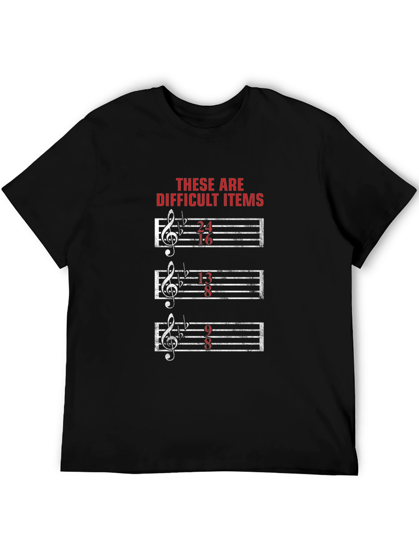 Difficult Items Music Pun T-Shirt