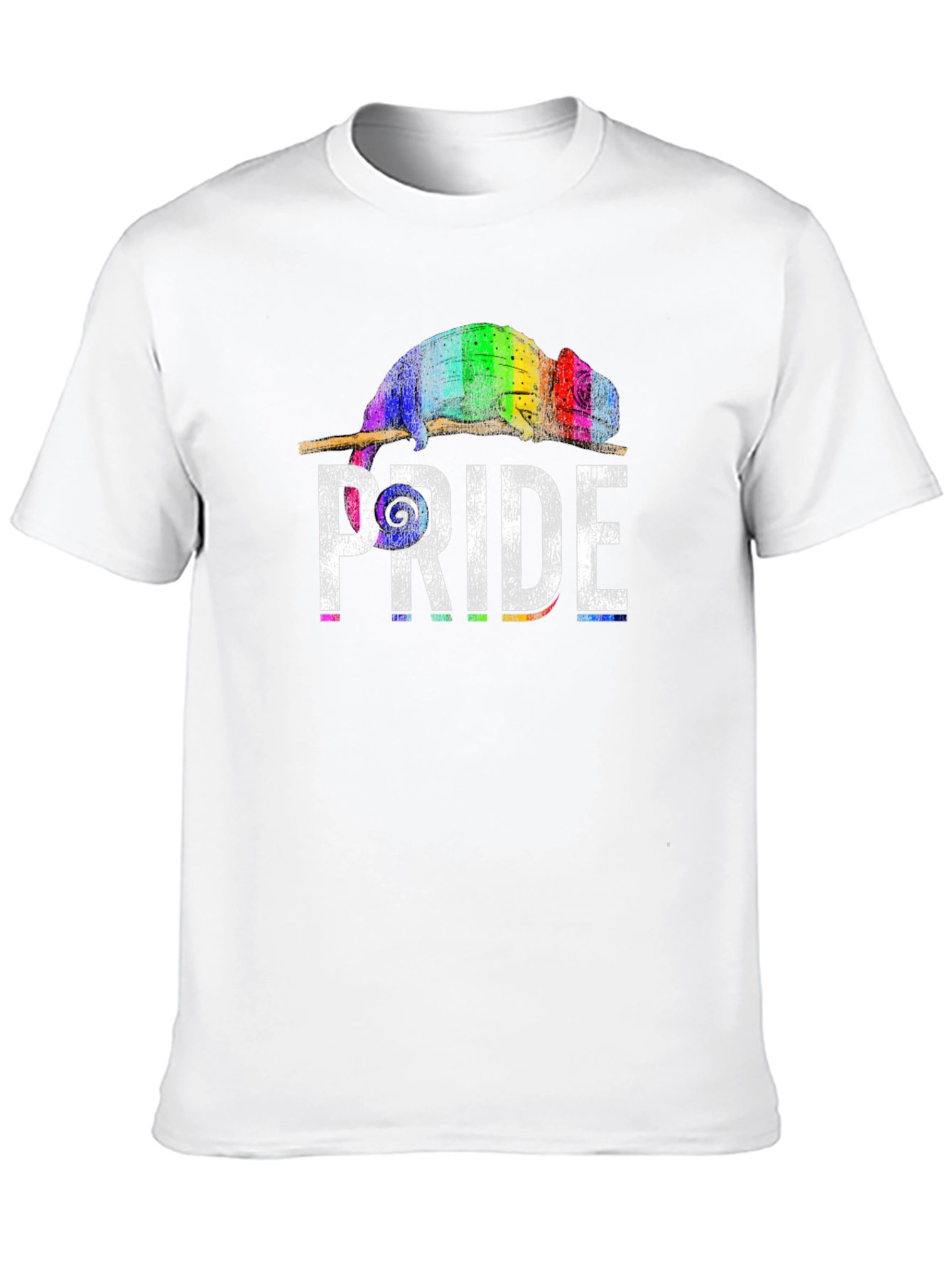 Pride Chameleon Graphic Tee - Unisex Black T-Shirt