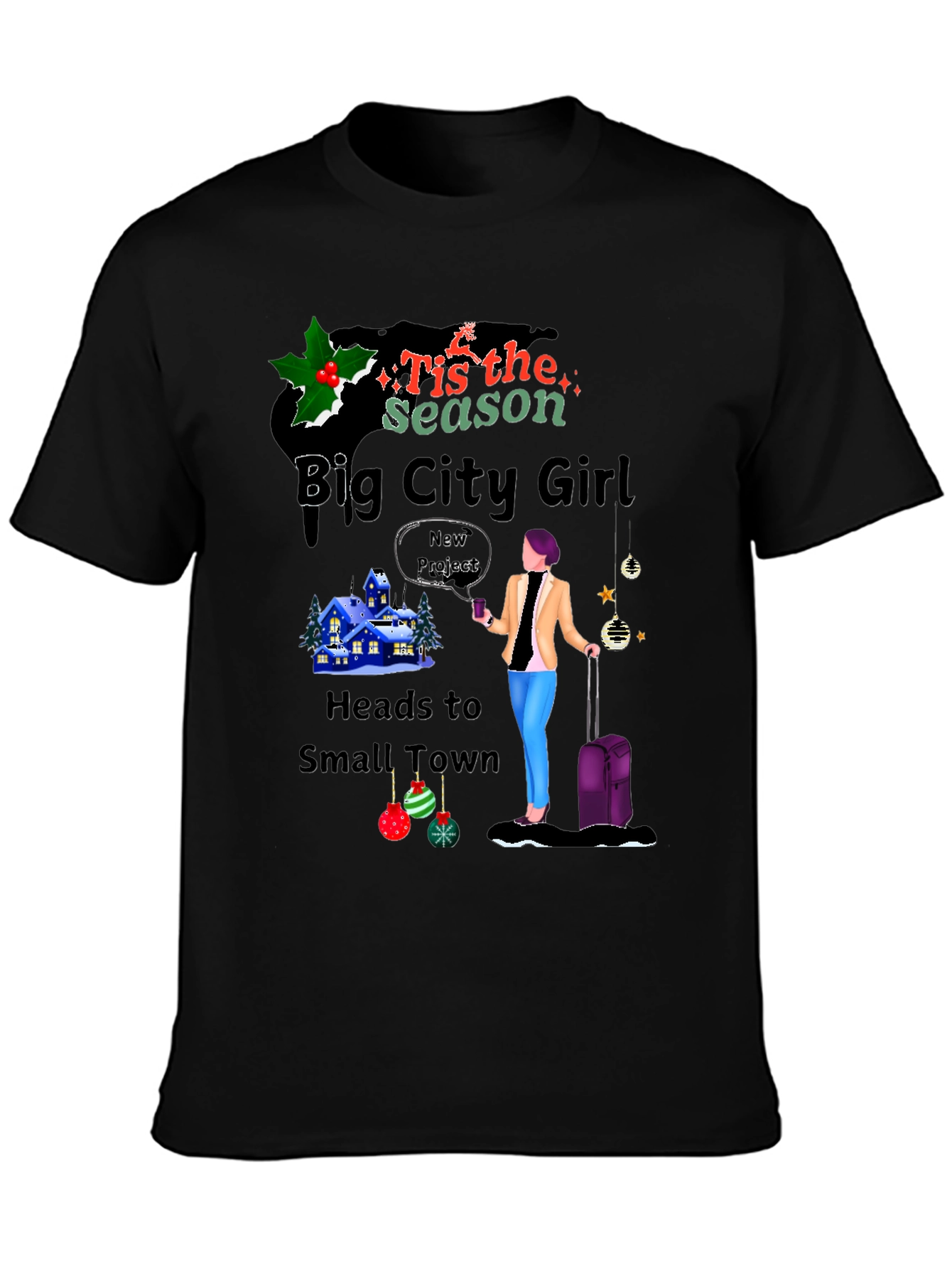 Big City Girl Christmas Graphic Tee
