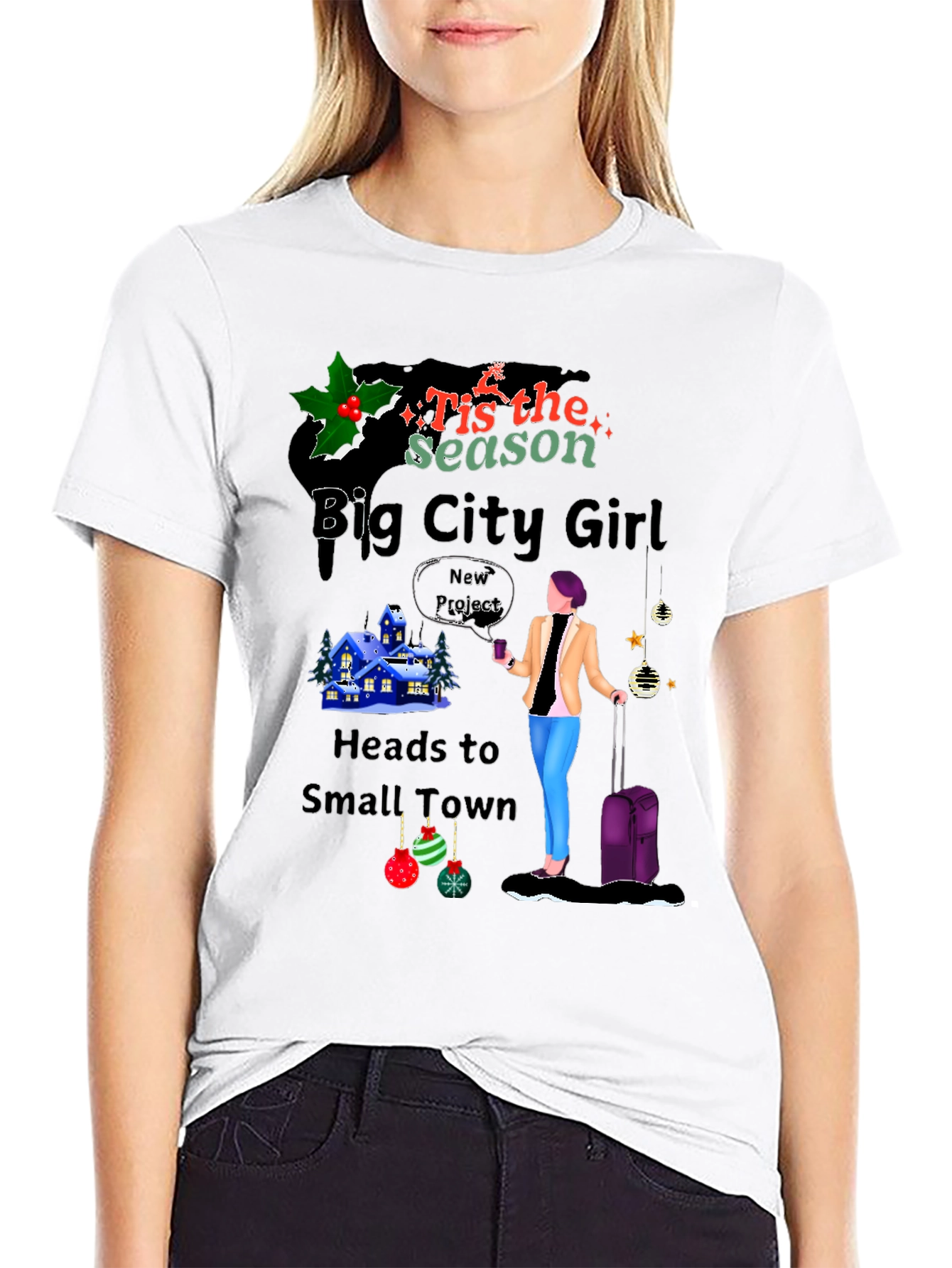 Big City Girl Christmas Graphic Tee