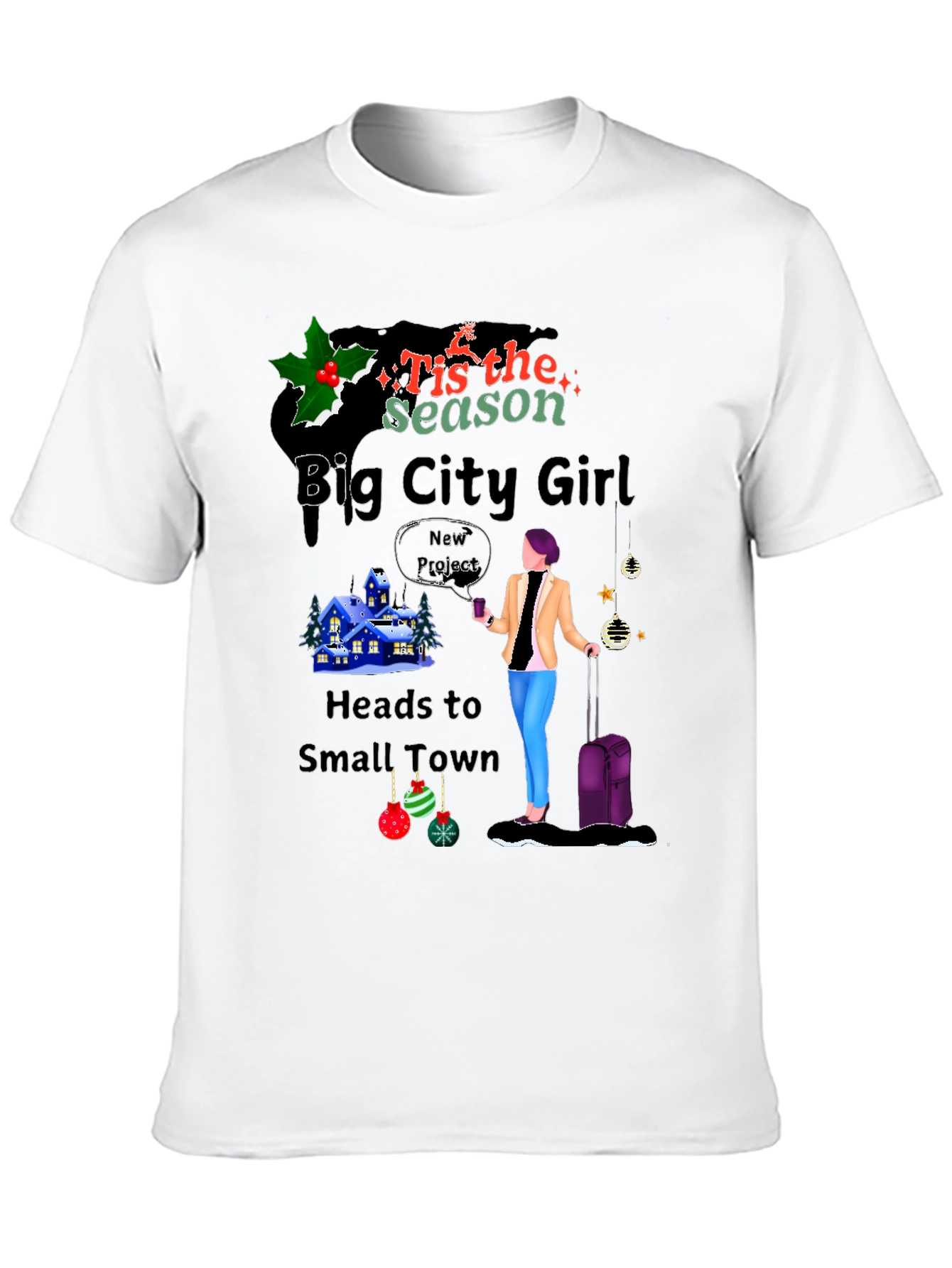 Big City Girl Christmas Graphic Tee