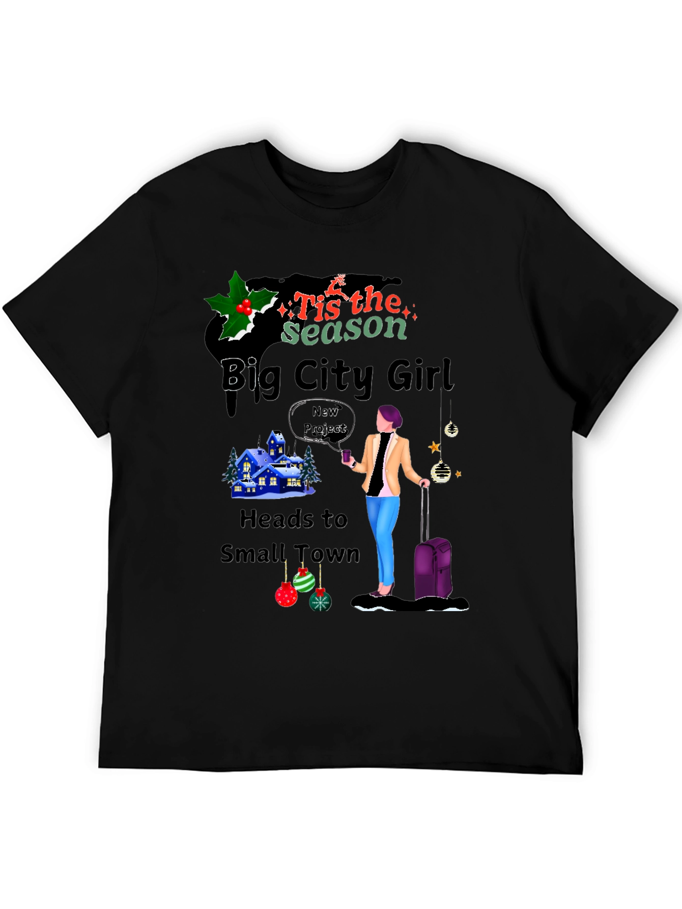 Big City Girl Christmas Graphic Tee