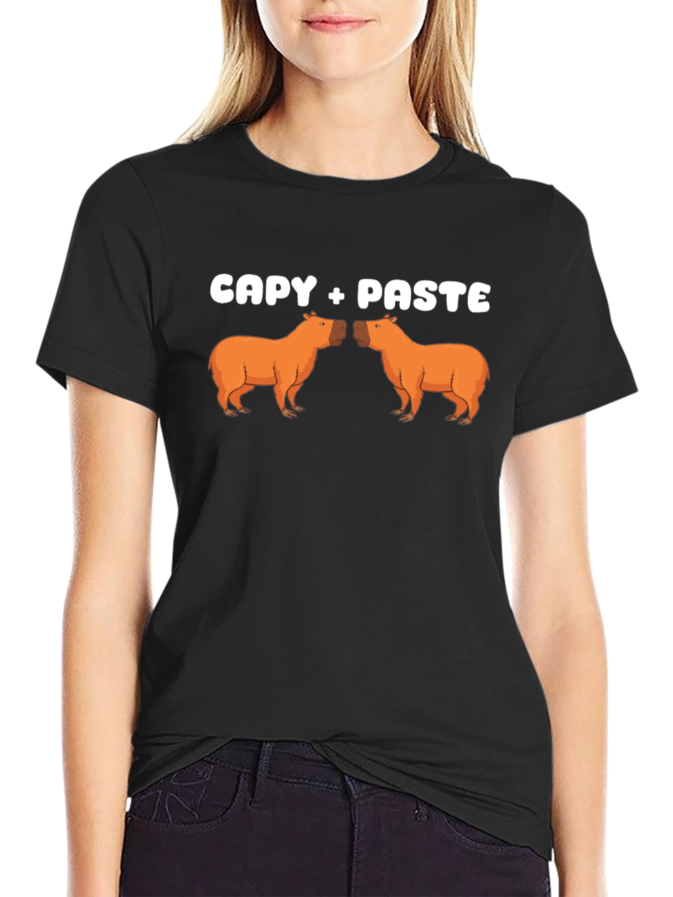 Capy + Paste Funny Graphic T-Shirt