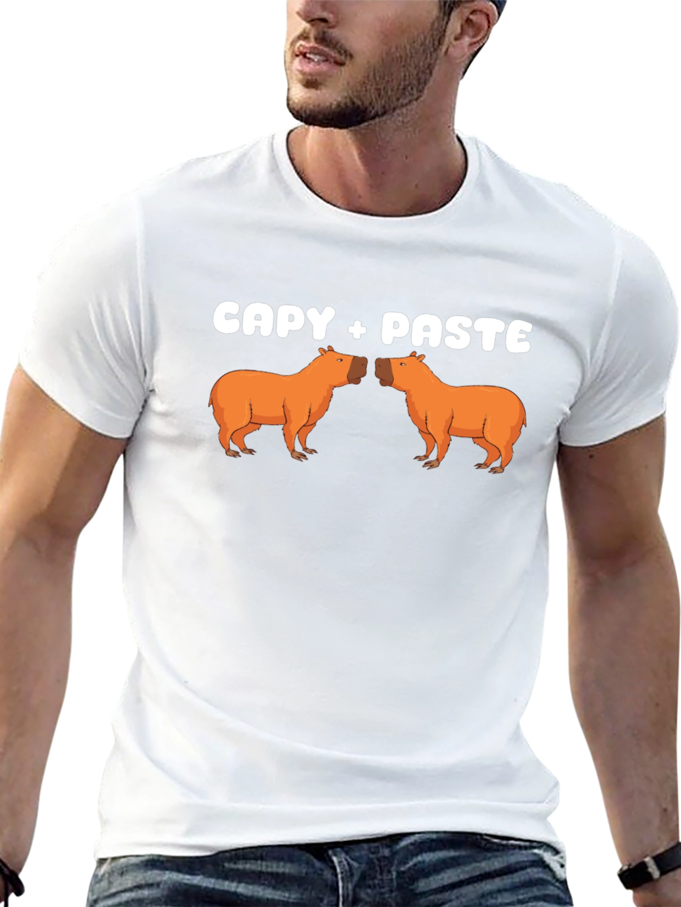 Capy + Paste Funny Graphic T-Shirt