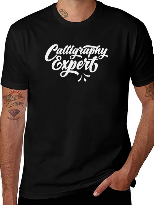 Calligraphy Expert Black T-Shirt