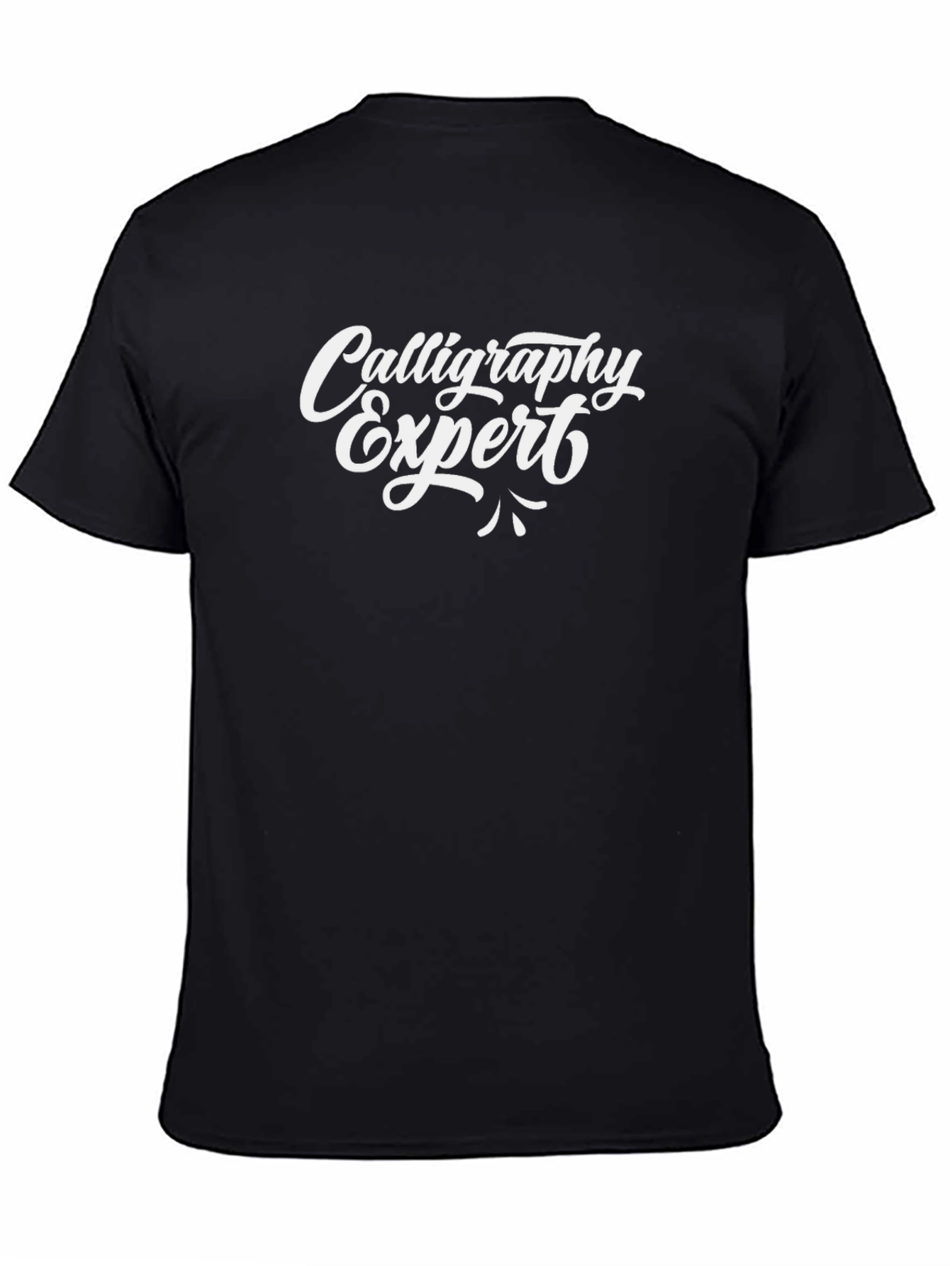 Calligraphy Expert Black T-Shirt