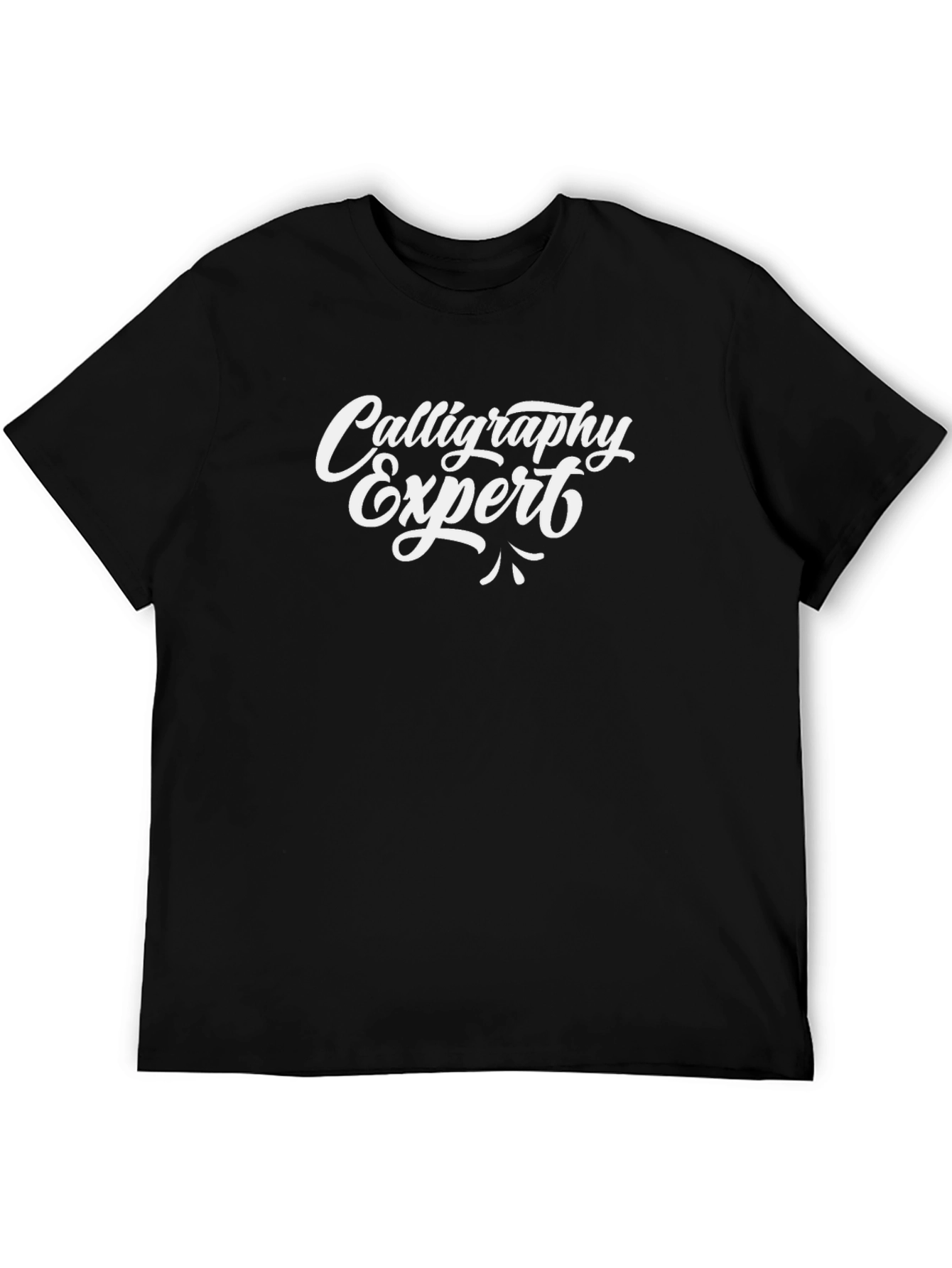 Calligraphy Expert Black T-Shirt