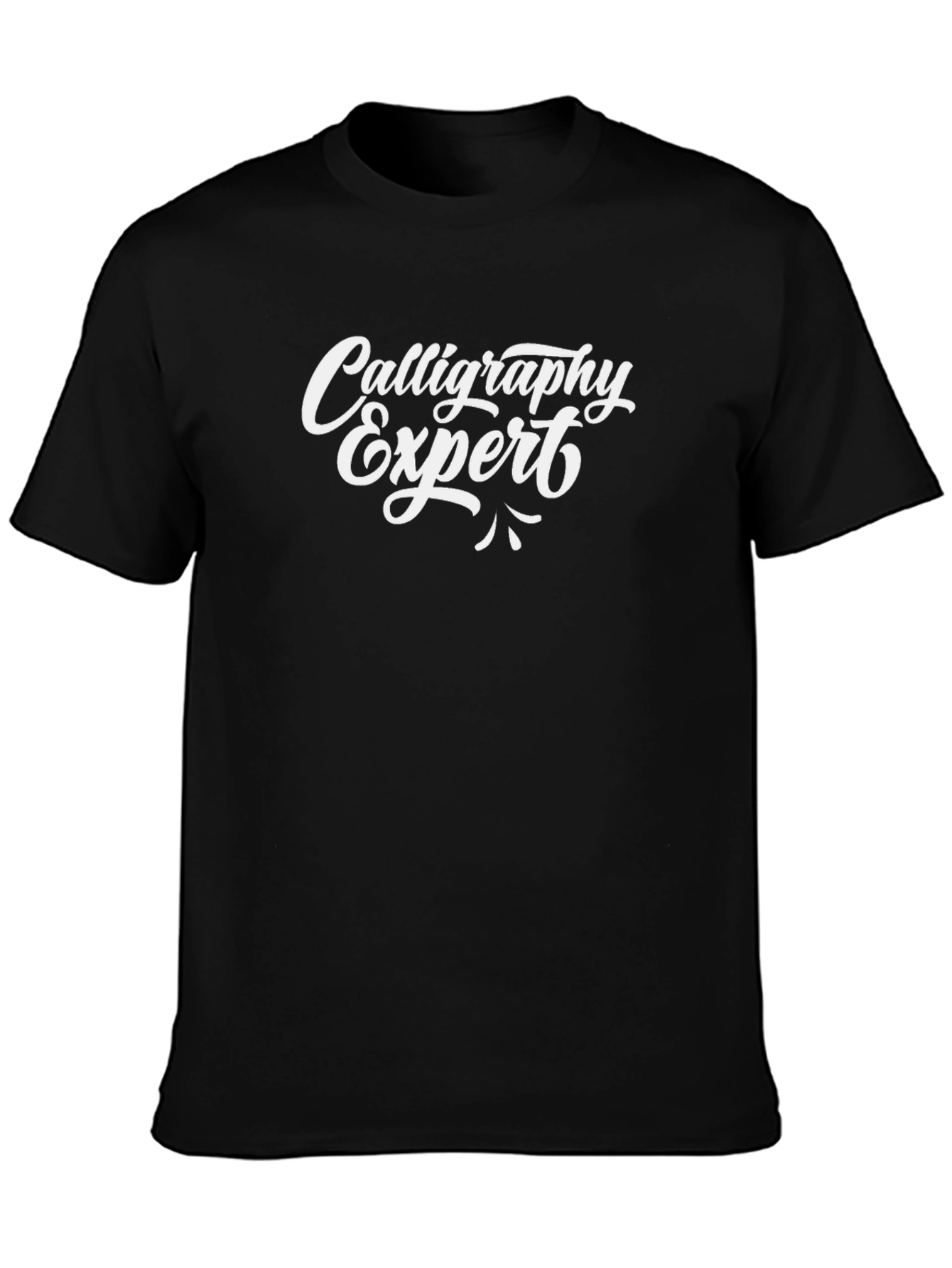 Calligraphy Expert Black T-Shirt