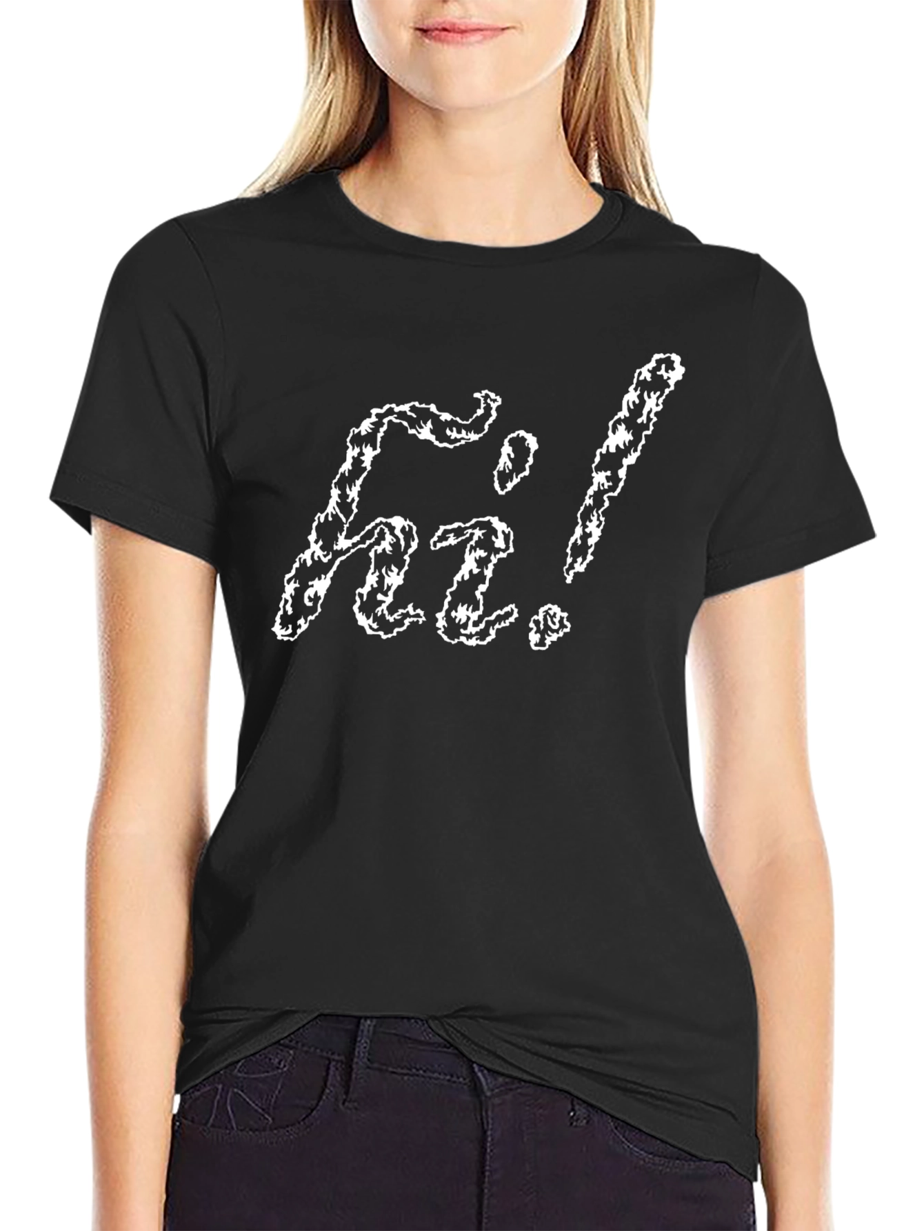 Hi! Graphic T-Shirt - Mens Black Tee