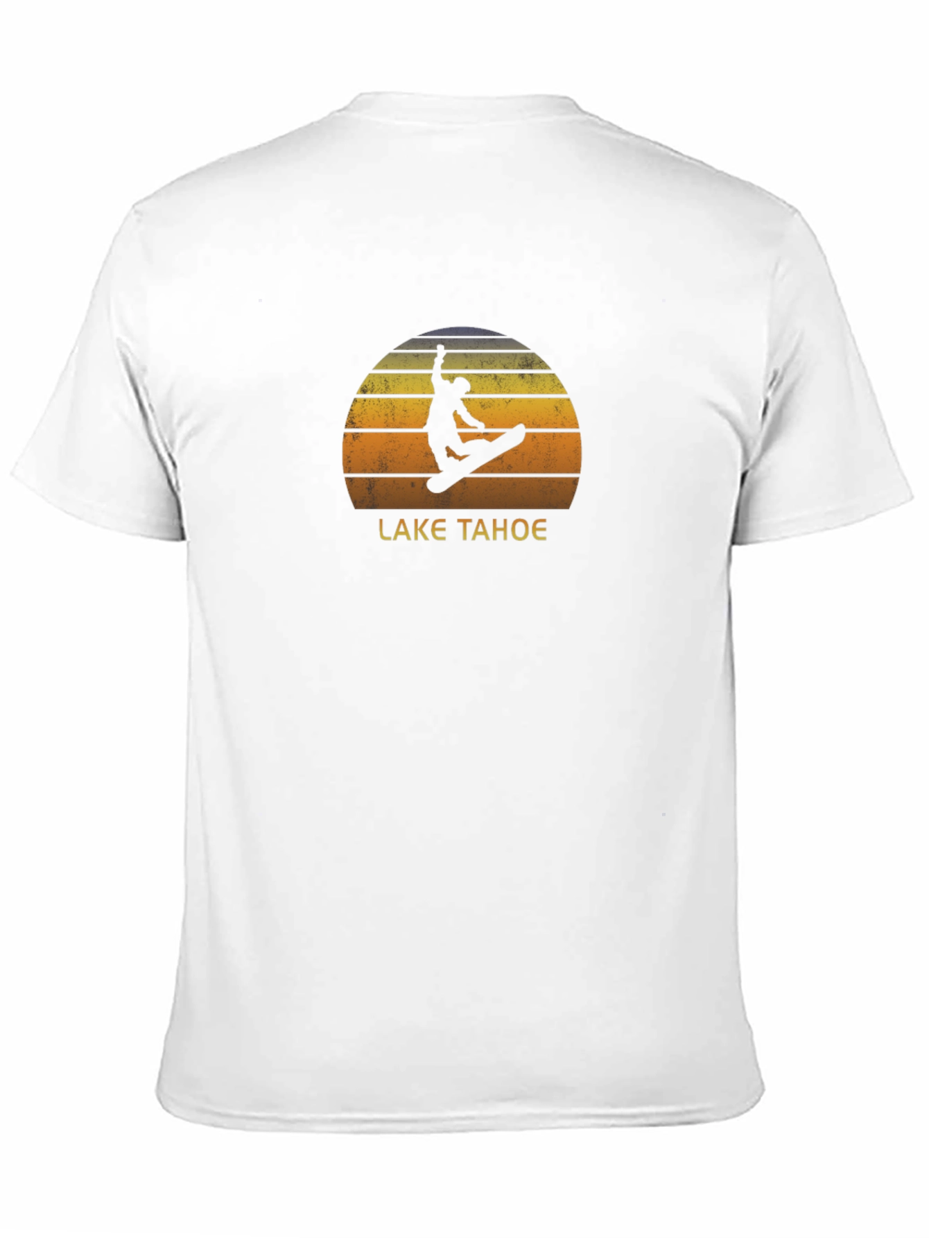 Lake Tahoe Snowboard Sunset Graphic Tee