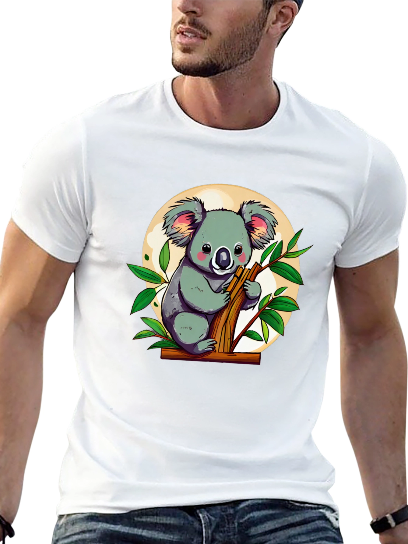 Koala Bear Graphic Tee - Cute Cartoon Animal T-Shirt