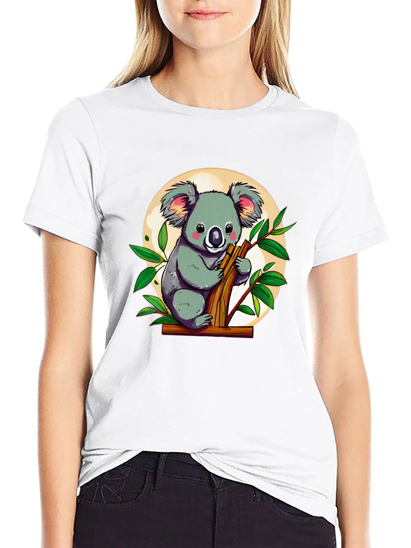 Koala Bear Graphic Tee - Cute Cartoon Animal T-Shirt