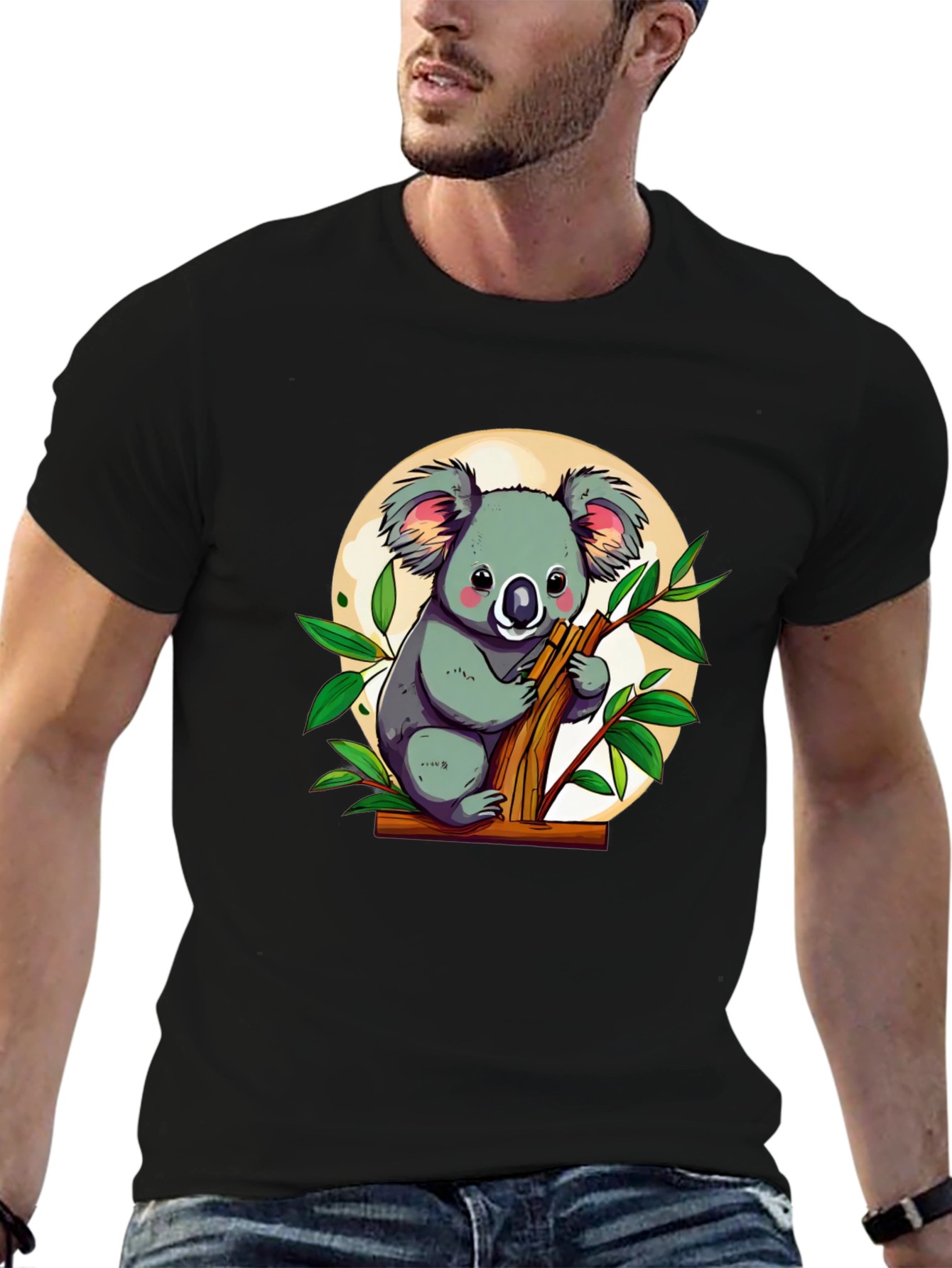 Koala Bear Graphic Tee - Cute Cartoon Animal T-Shirt