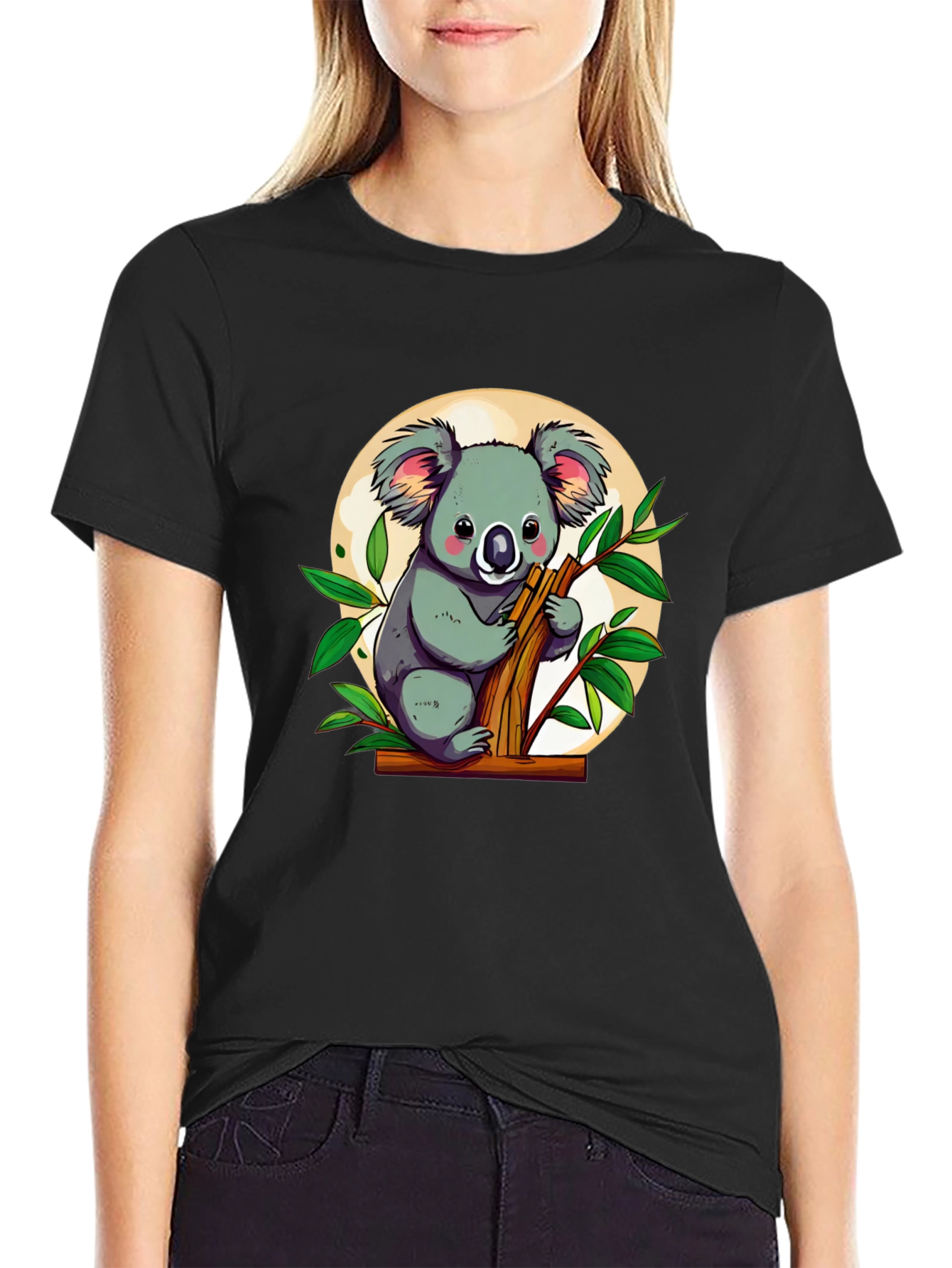 Koala Bear Graphic Tee - Cute Cartoon Animal T-Shirt