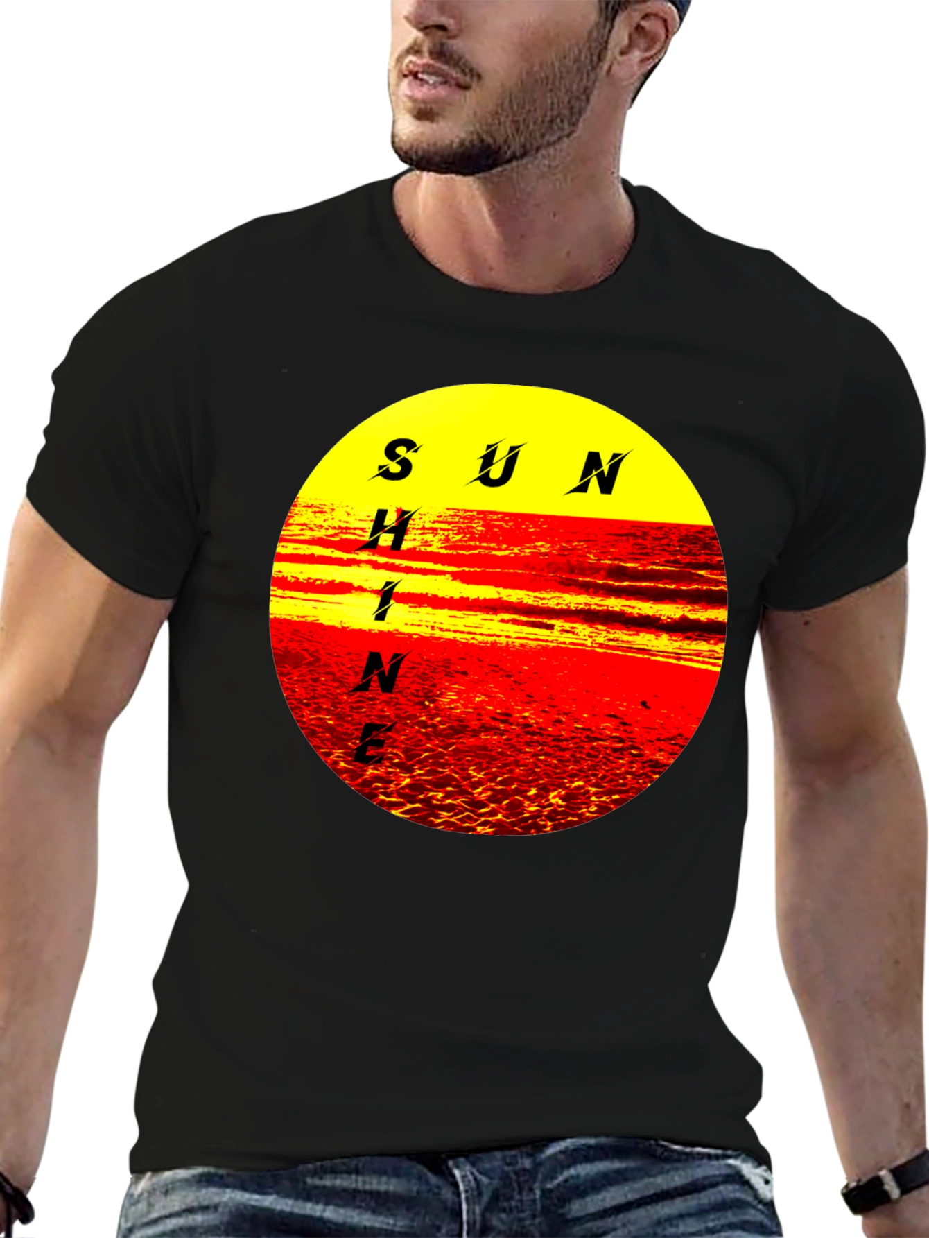 Sunshine Graphic Tee - Retro Style