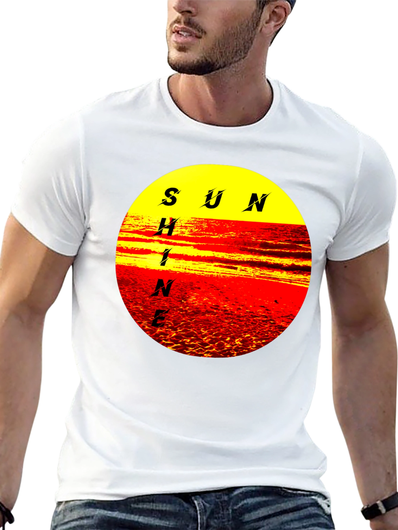 Sunshine Graphic Tee - Retro Style
