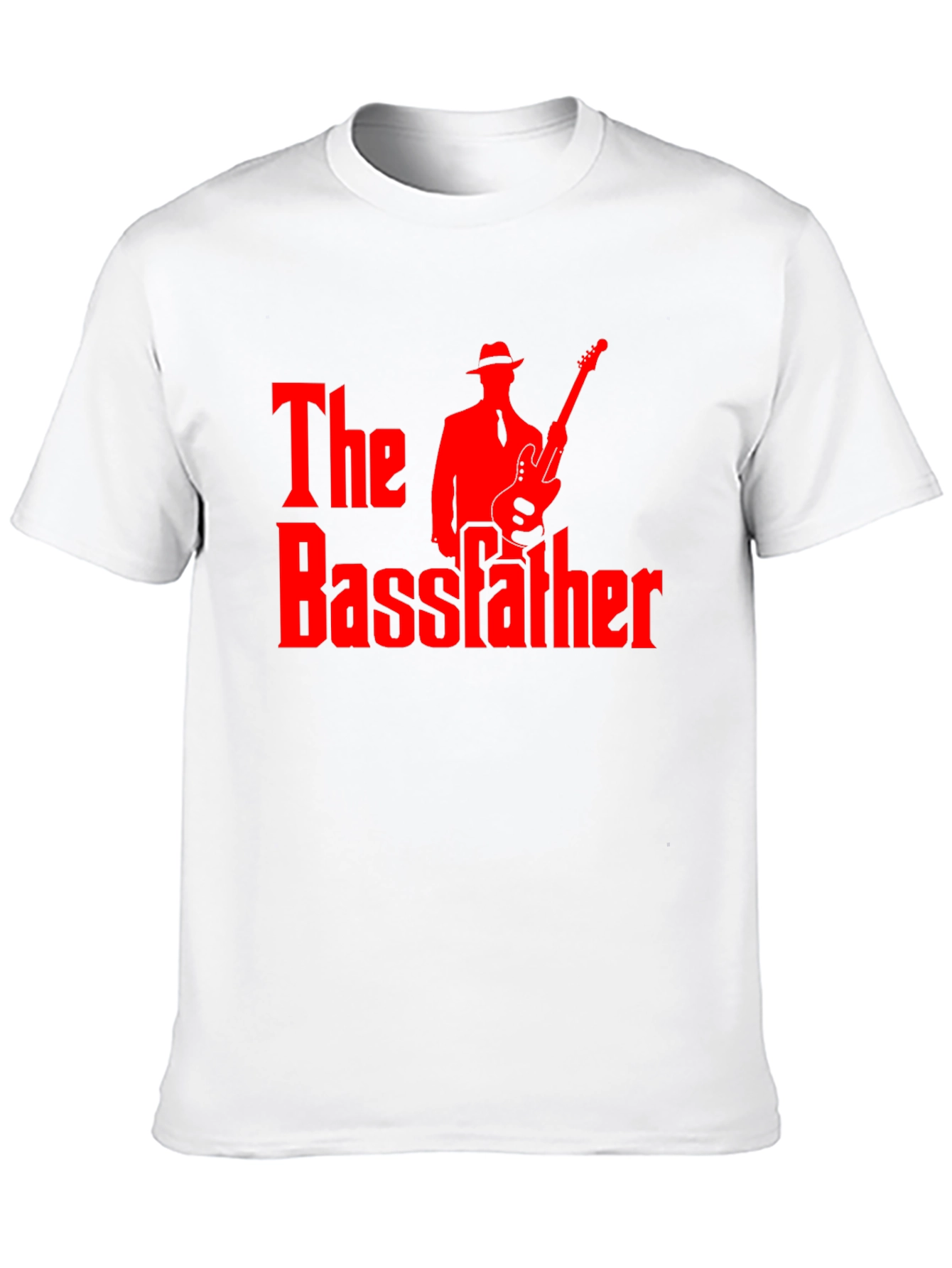 The Bassfather Black T-Shirt - Music Lover Graphic Tee