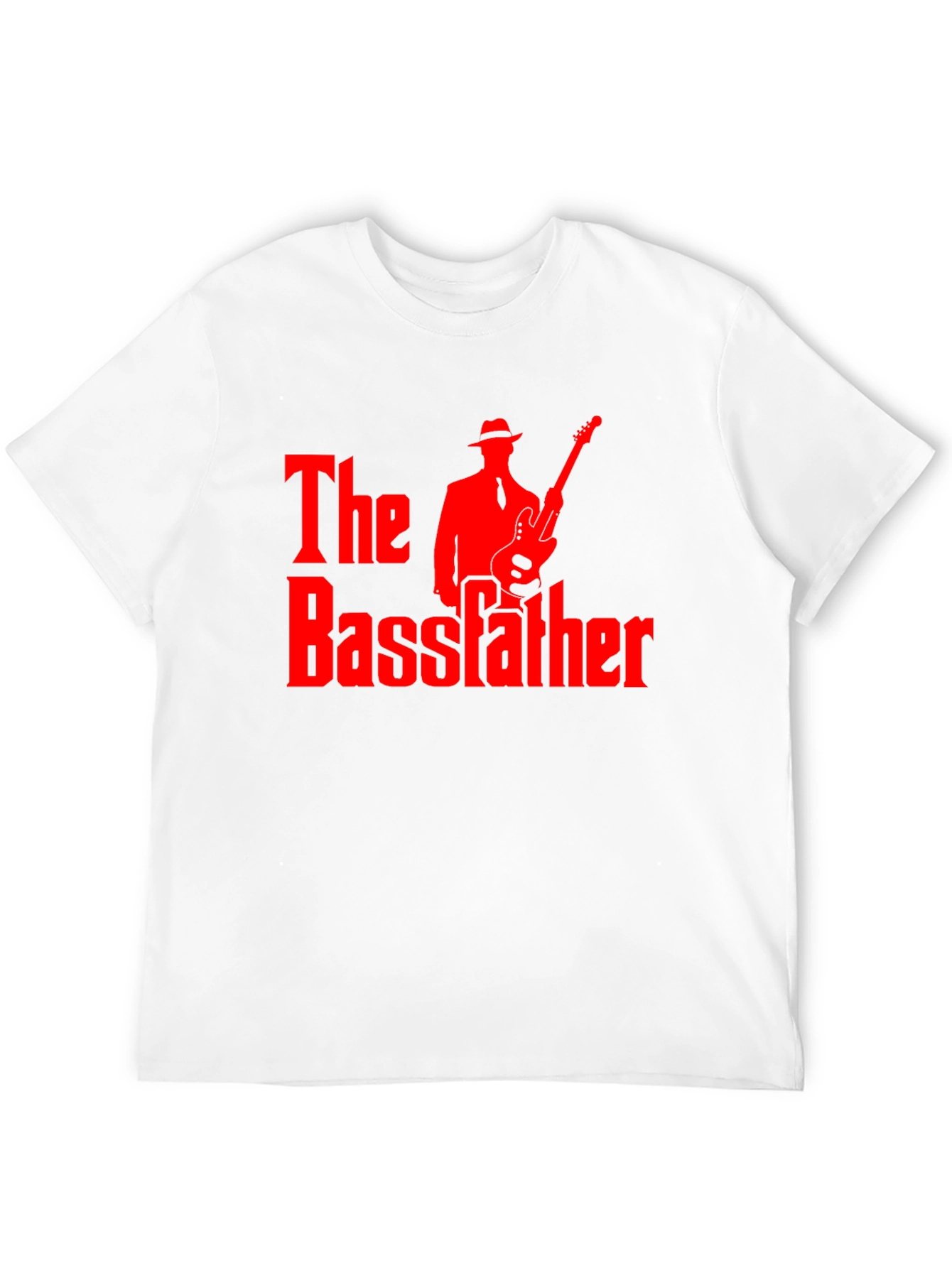 The Bassfather Black T-Shirt - Music Lover Graphic Tee