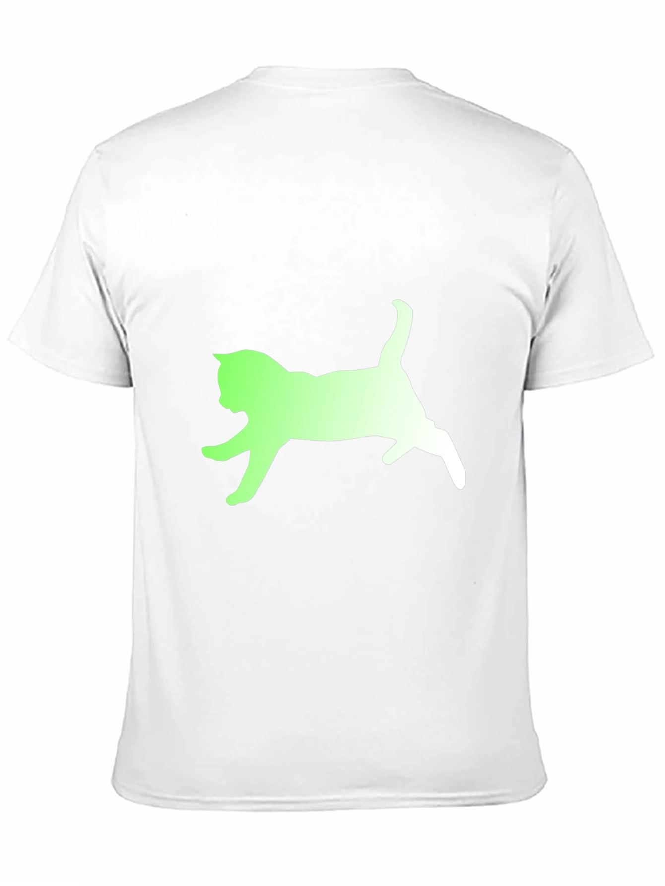 Cat Silhouette Graphic Tee - Soft Cotton Blend