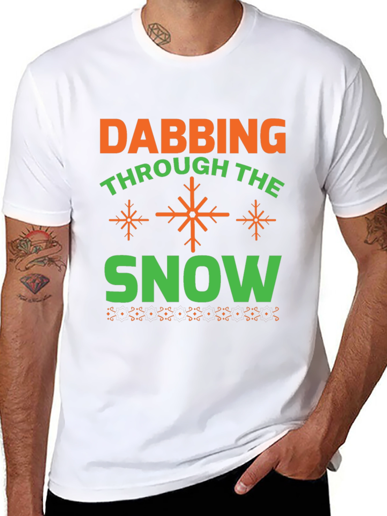 Dabbing Through the Snow Holiday T-Shirt