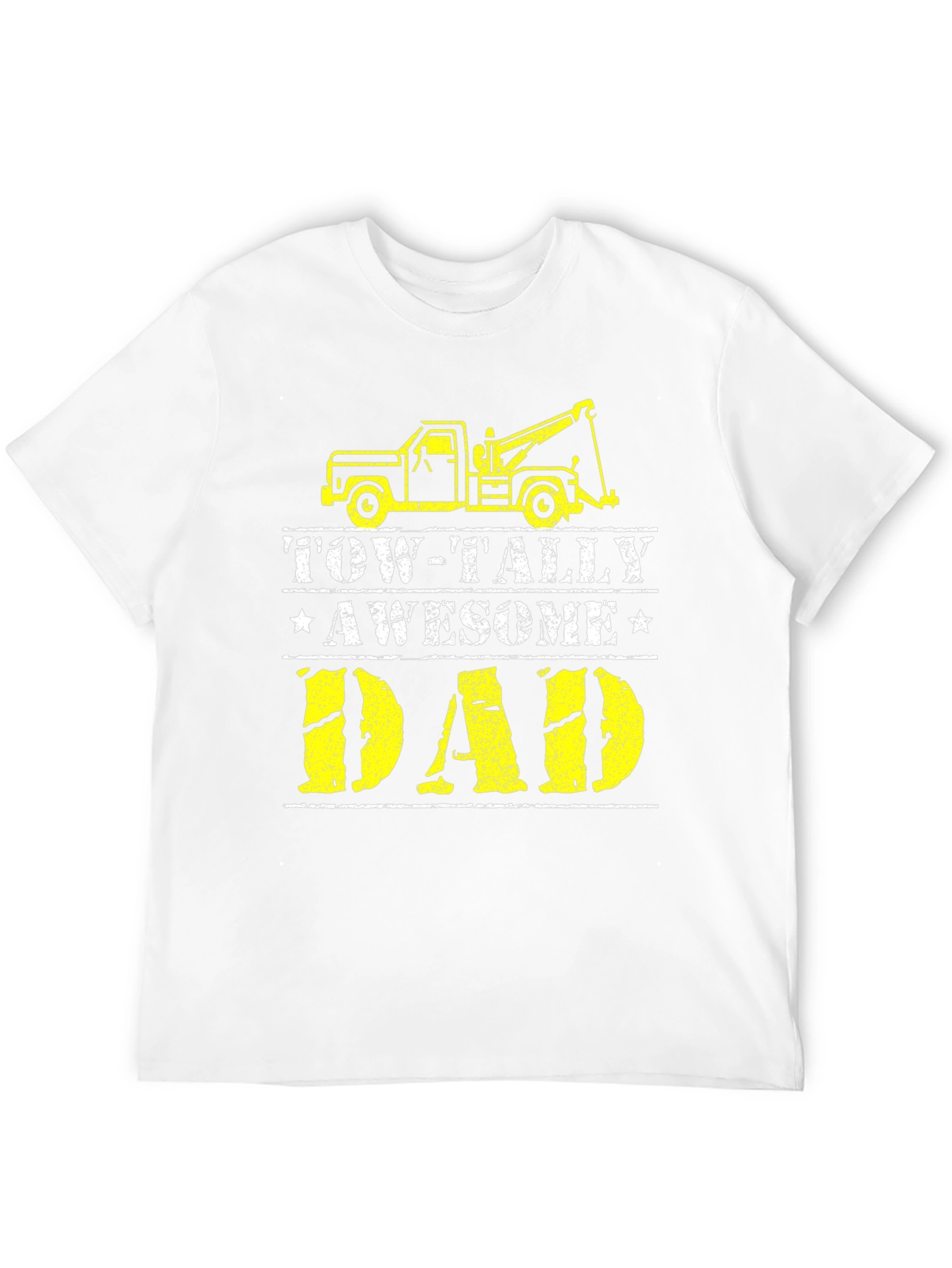 Tow-Tally Awesome Dad Black T-Shirt