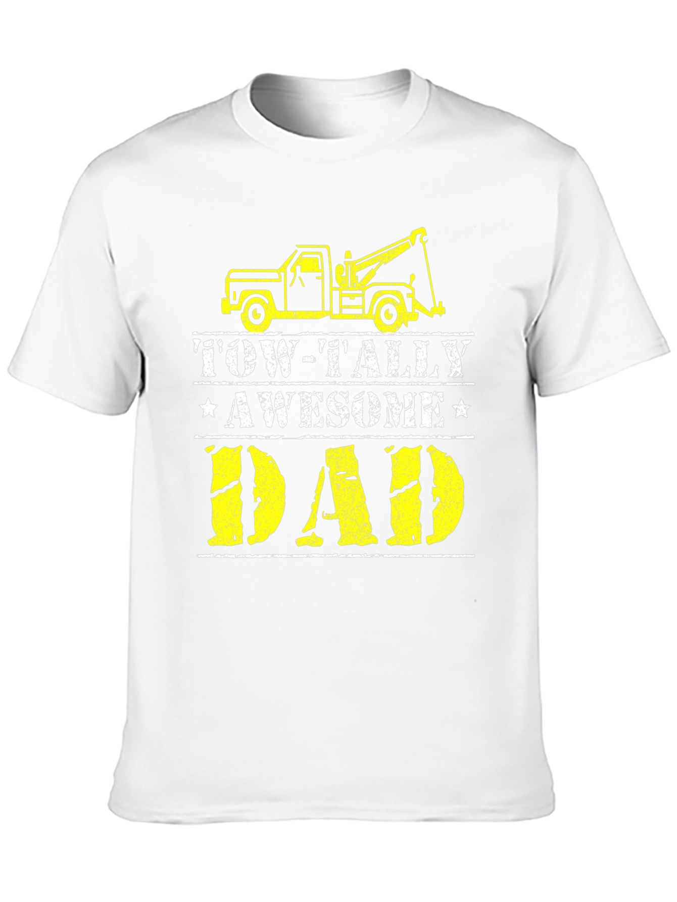 Tow-Tally Awesome Dad Black T-Shirt