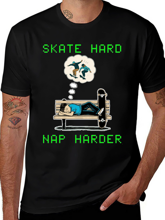 Skate Hard Nap Harder Graphic Tee