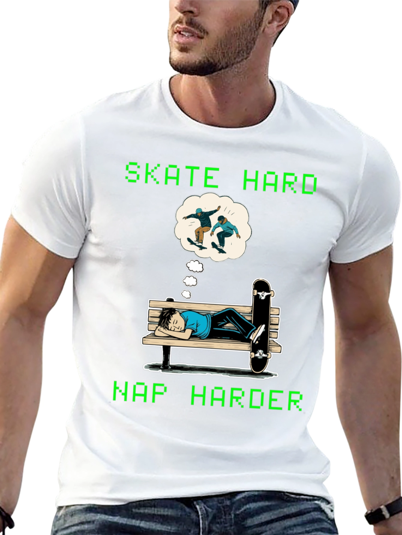 Skate Hard Nap Harder Graphic Tee