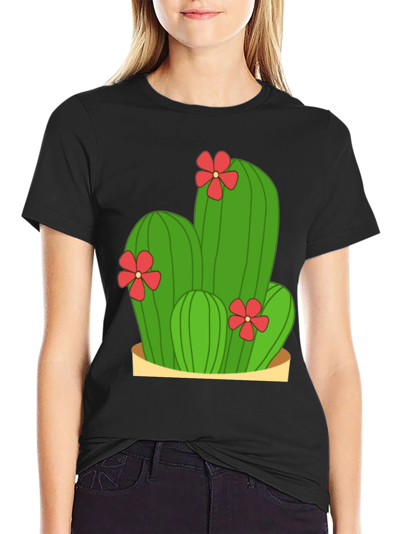 Cactus Flower Graphic Tee