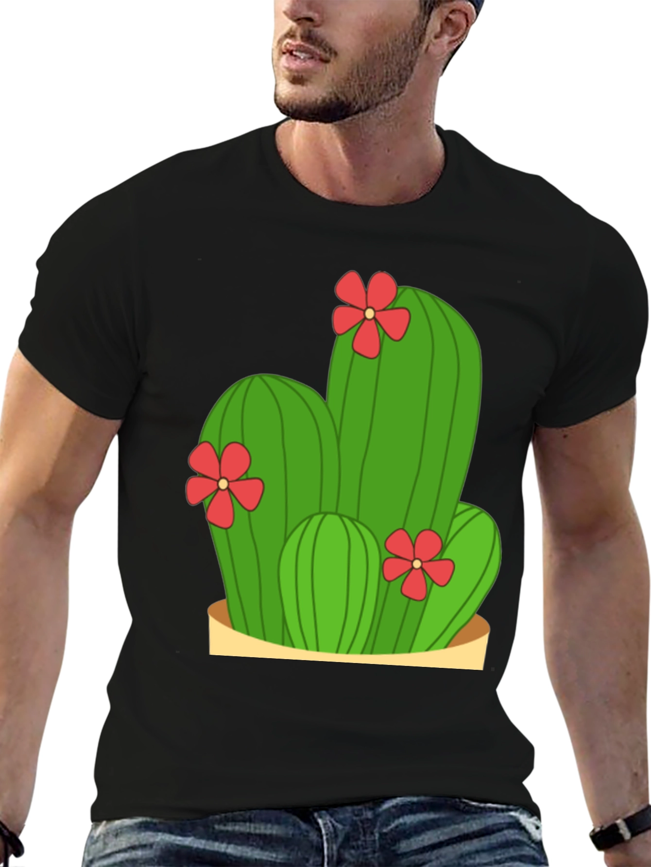 Cactus Flower Graphic Tee