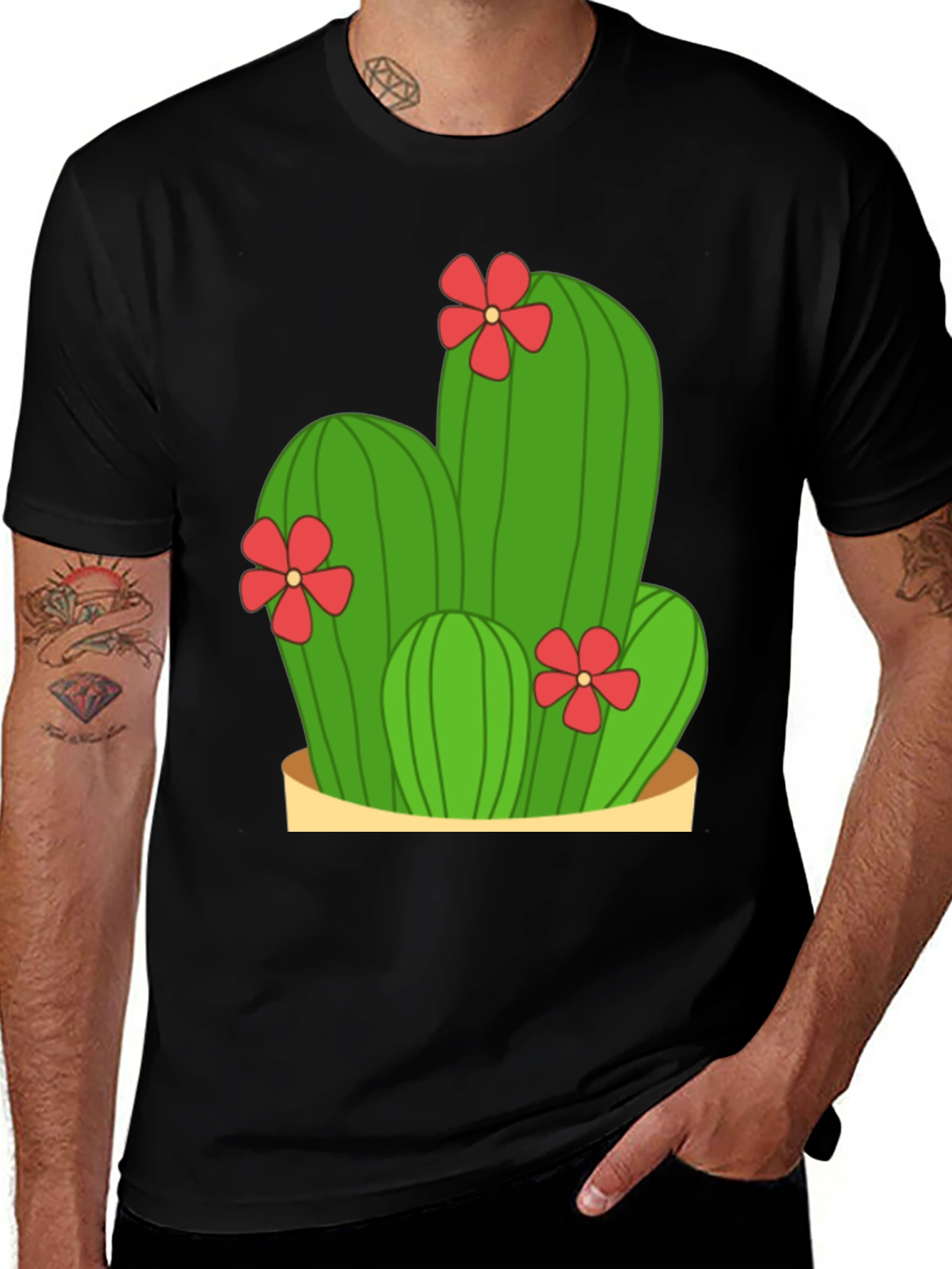 Cactus Flower Graphic Tee