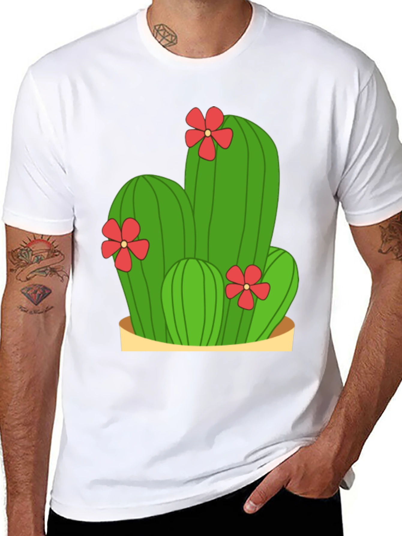 Cactus Flower Graphic Tee