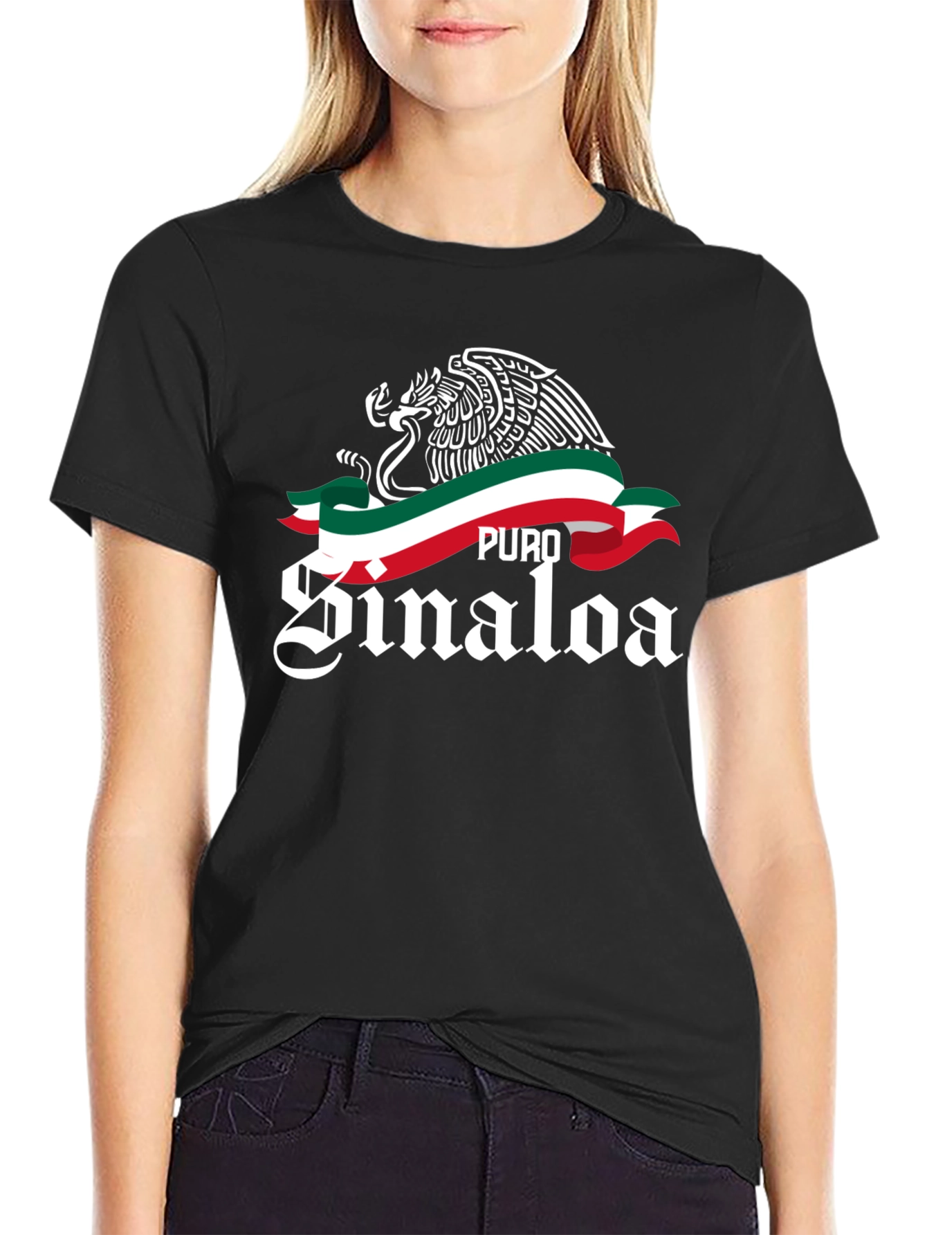 Puro Sinaloa Eagle Graphic T-Shirt
