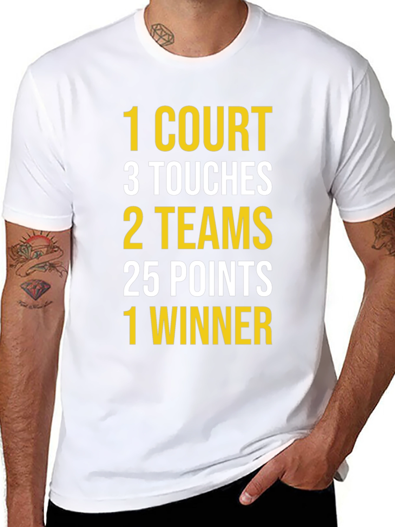 Basketball T-Shirt: Court Touches Teams Points Winner