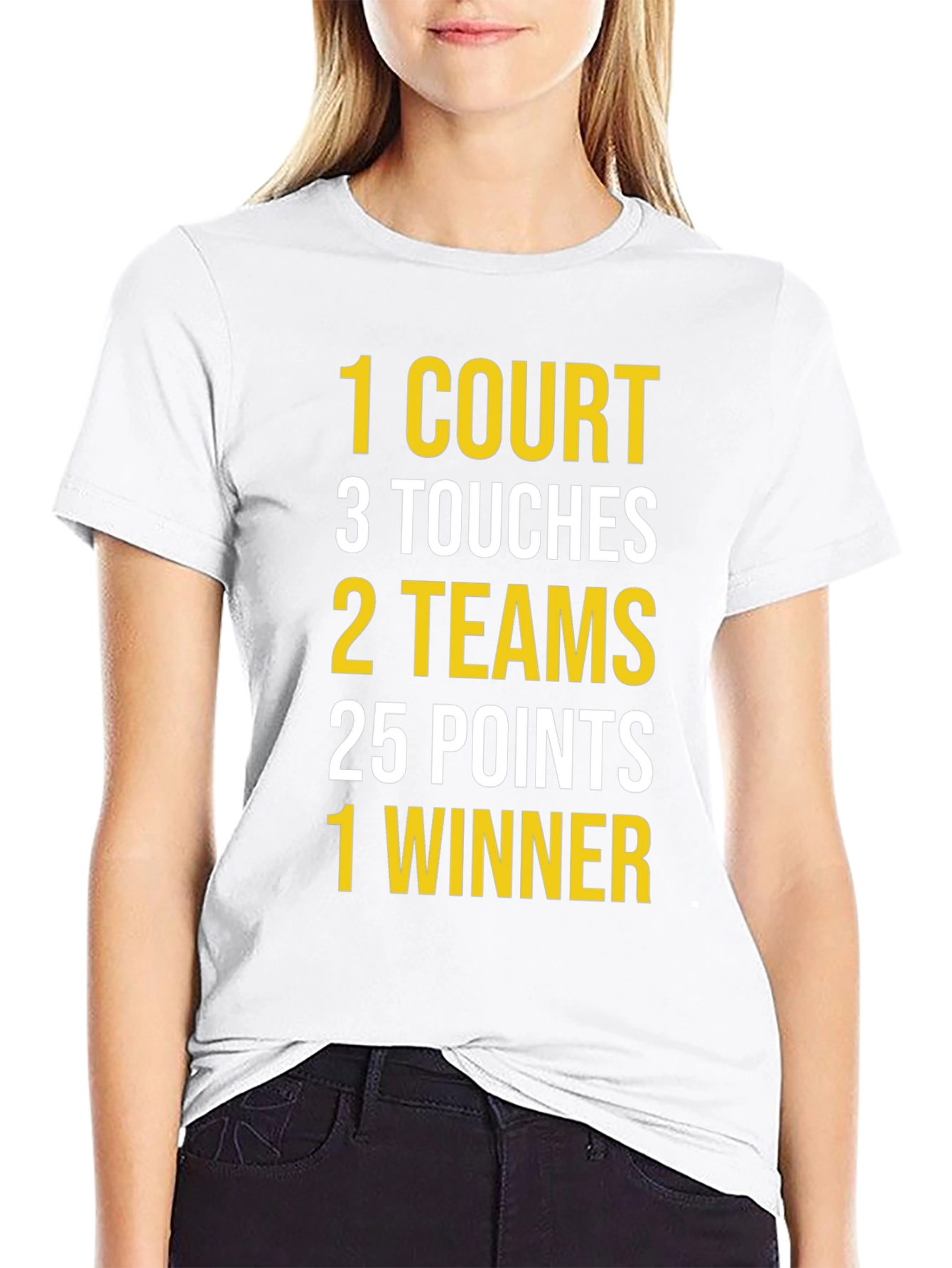 Basketball T-Shirt: Court Touches Teams Points Winner