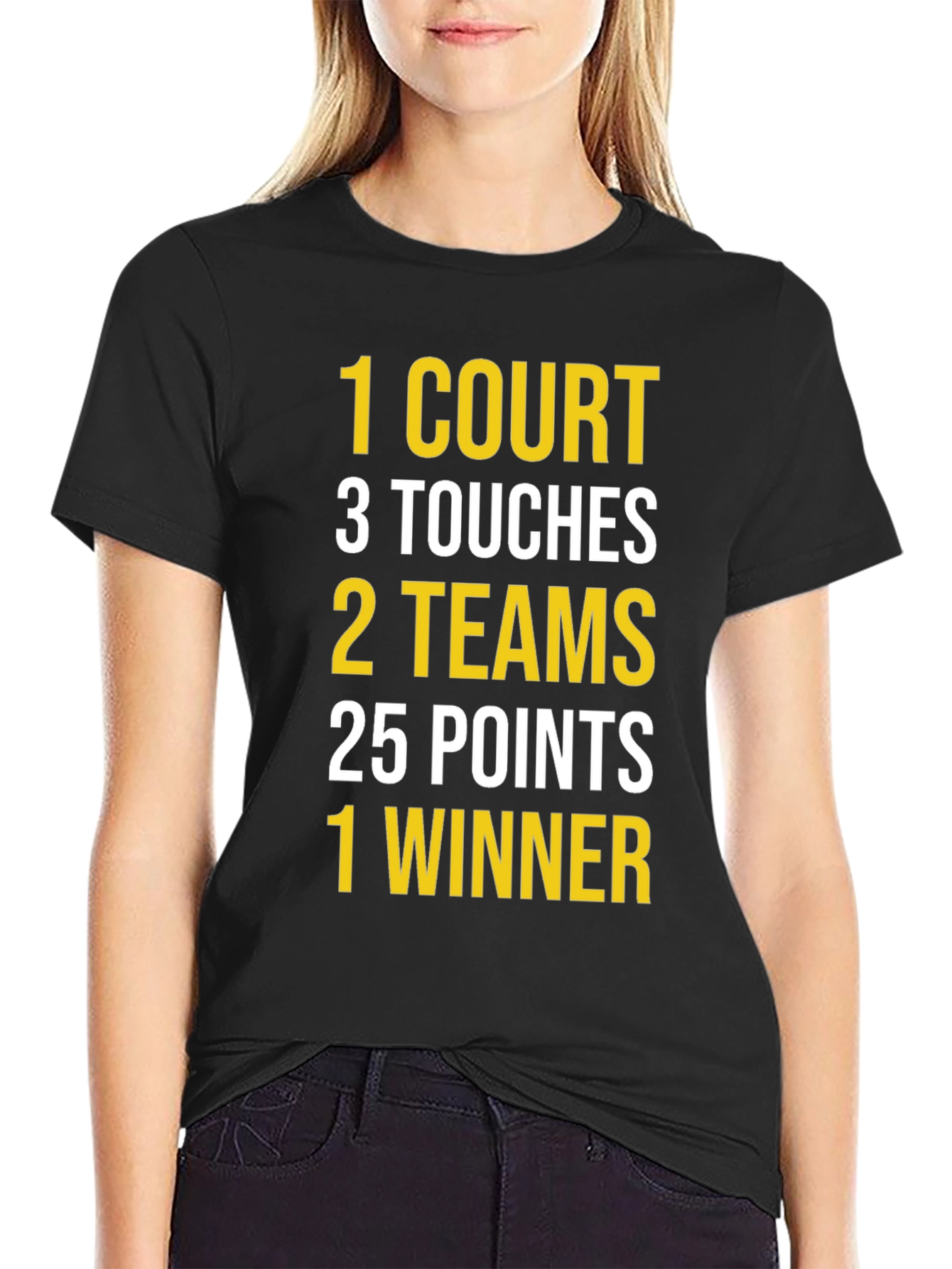 Basketball T-Shirt: Court Touches Teams Points Winner