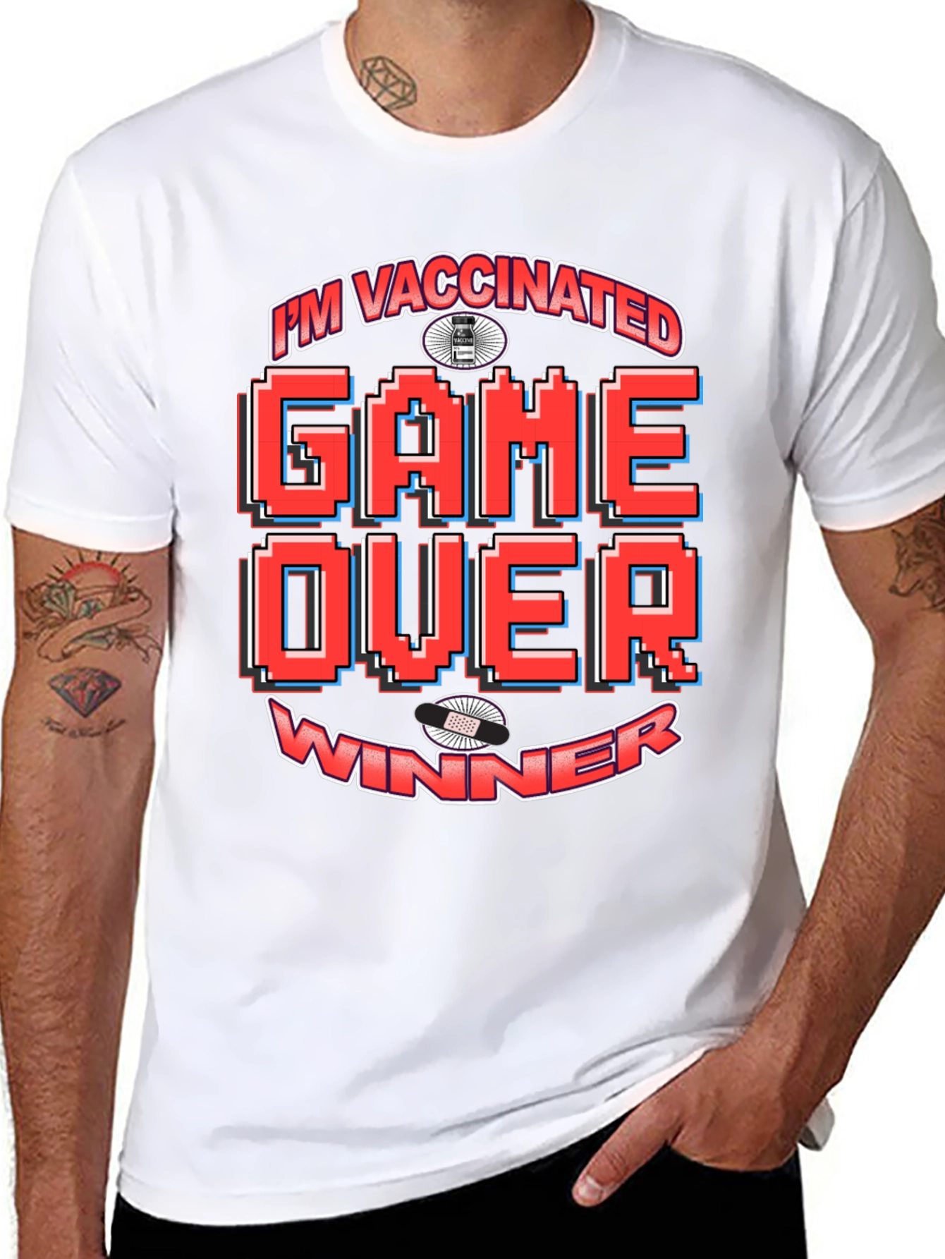 Im Vaccinated Game Over Winner T-Shirt