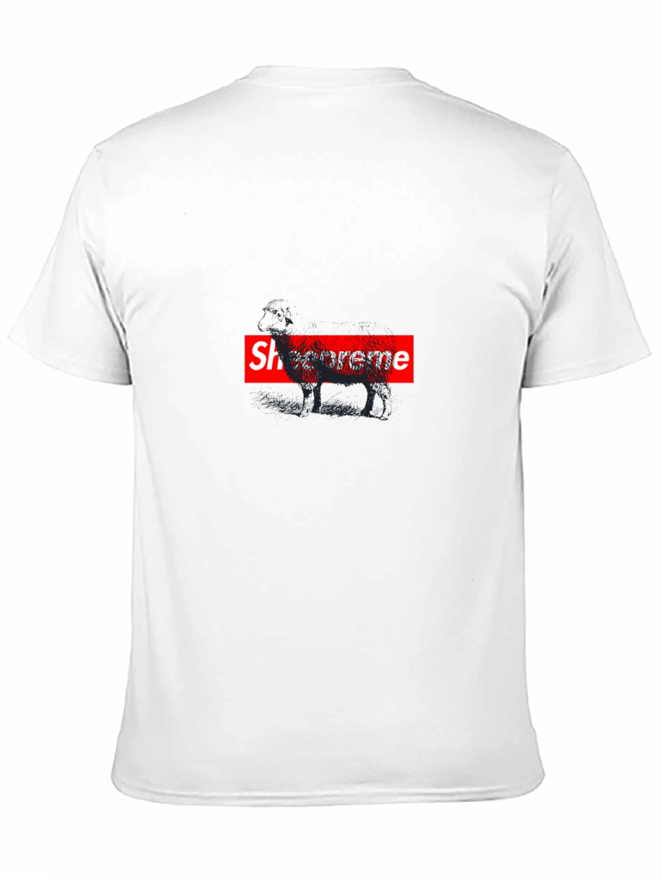 Mens Black Graphic Tee - Sheepreme Design
