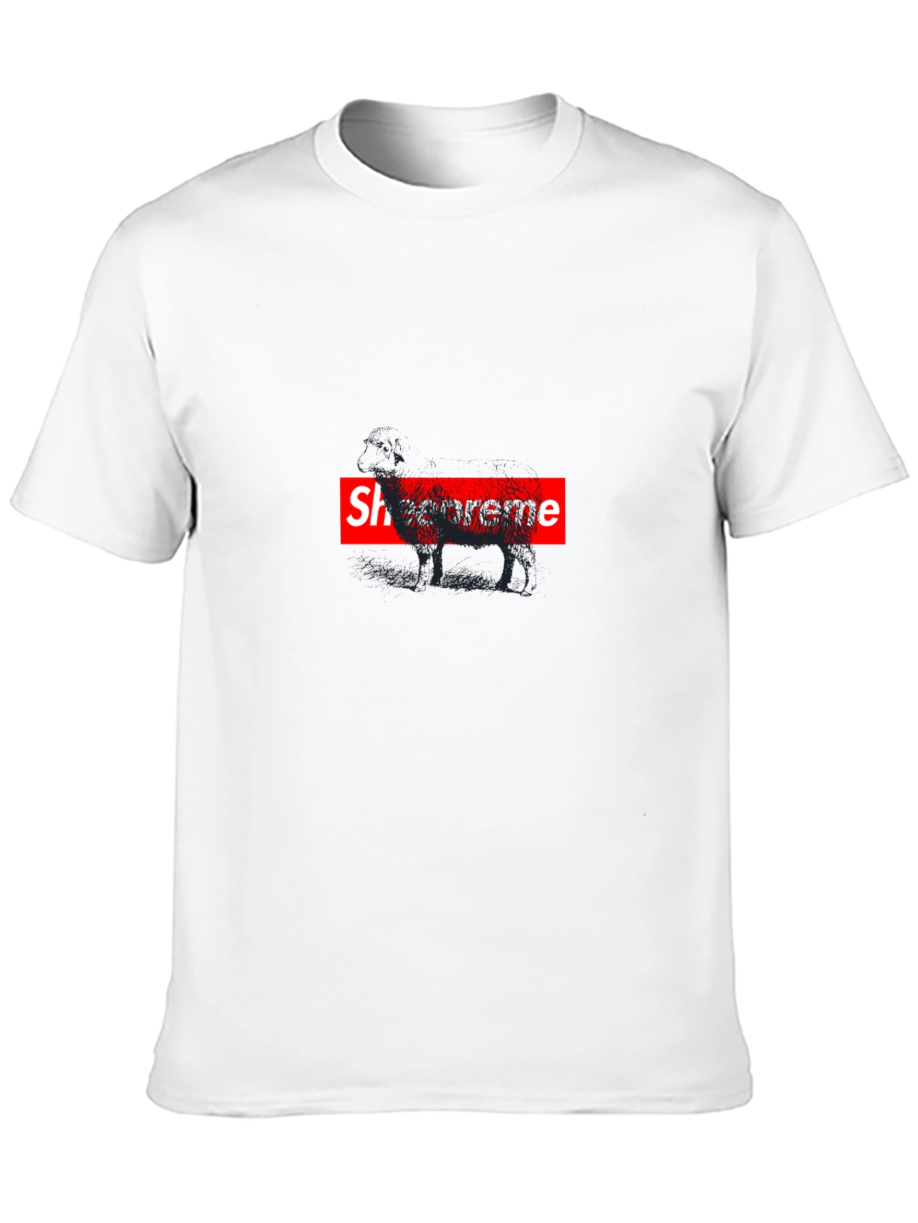 Mens Black Graphic Tee - Sheepreme Design
