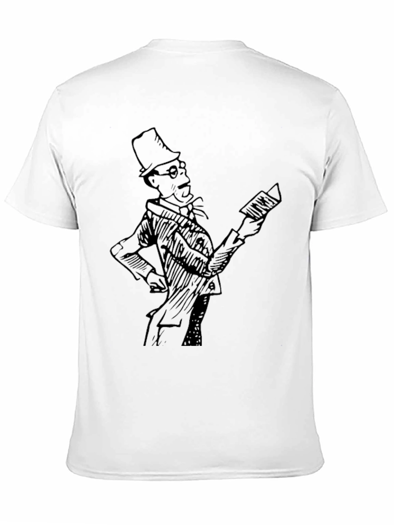 Retro Cartoon Character Black T-Shirt