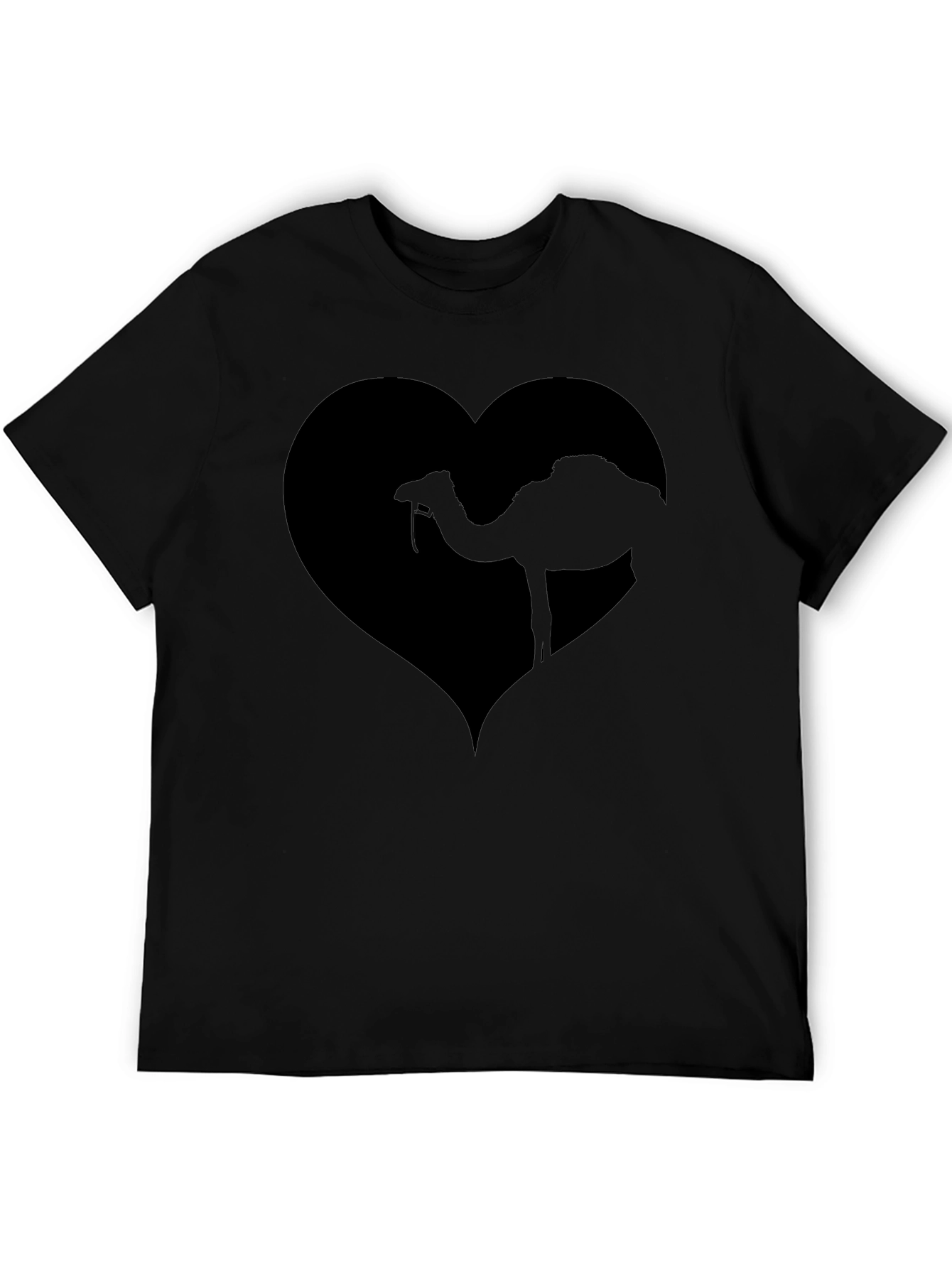Camel Heart Graphic Tee - Black T-Shirt