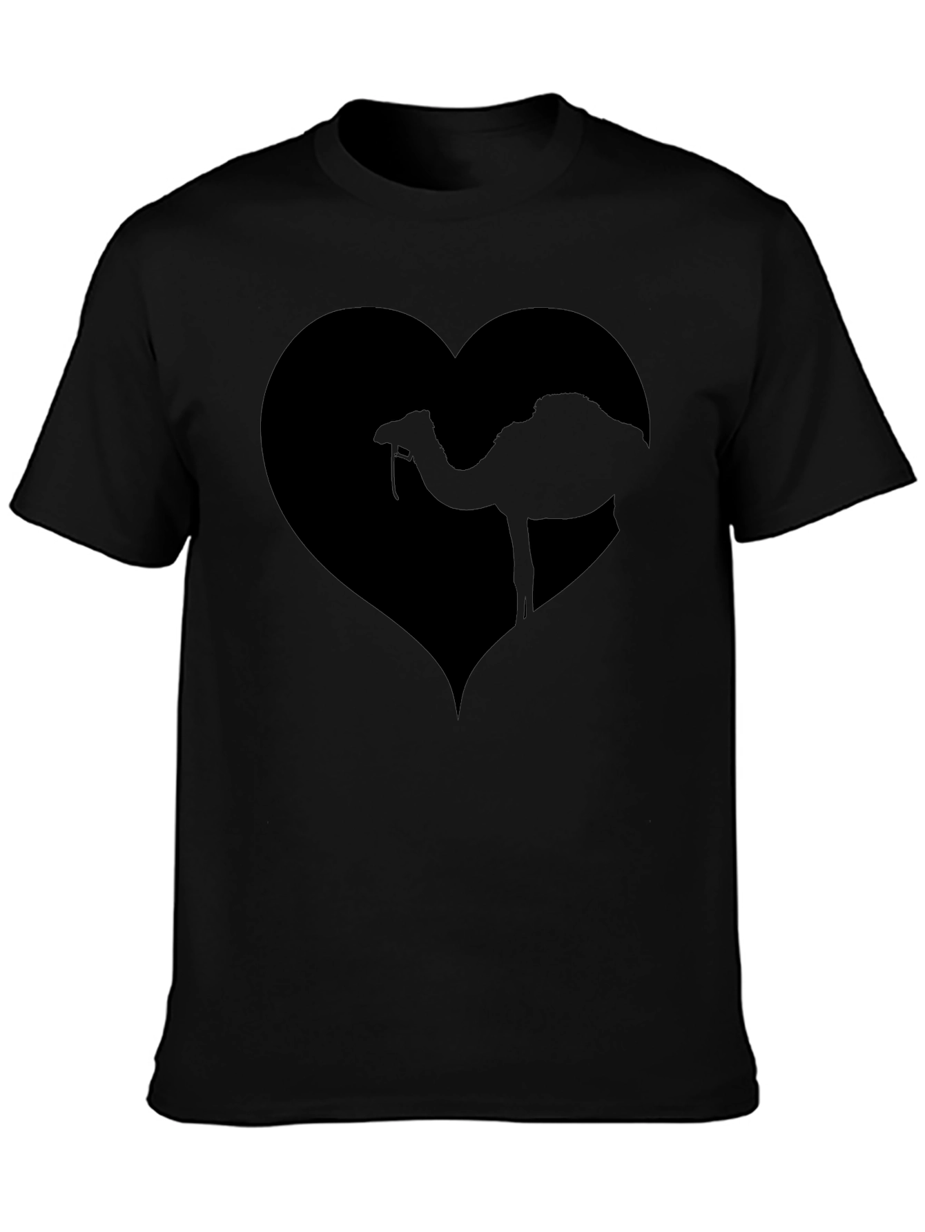 Camel Heart Graphic Tee - Black T-Shirt