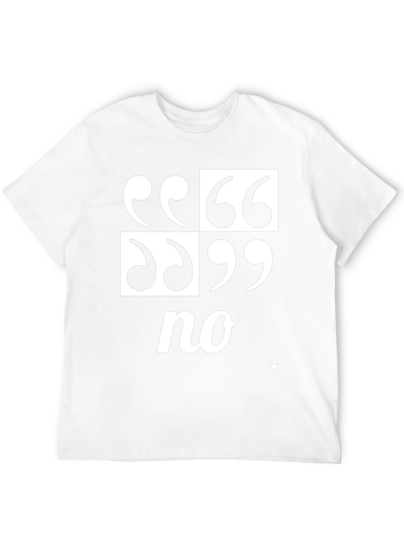 Quotation No Graphic Tee - Black