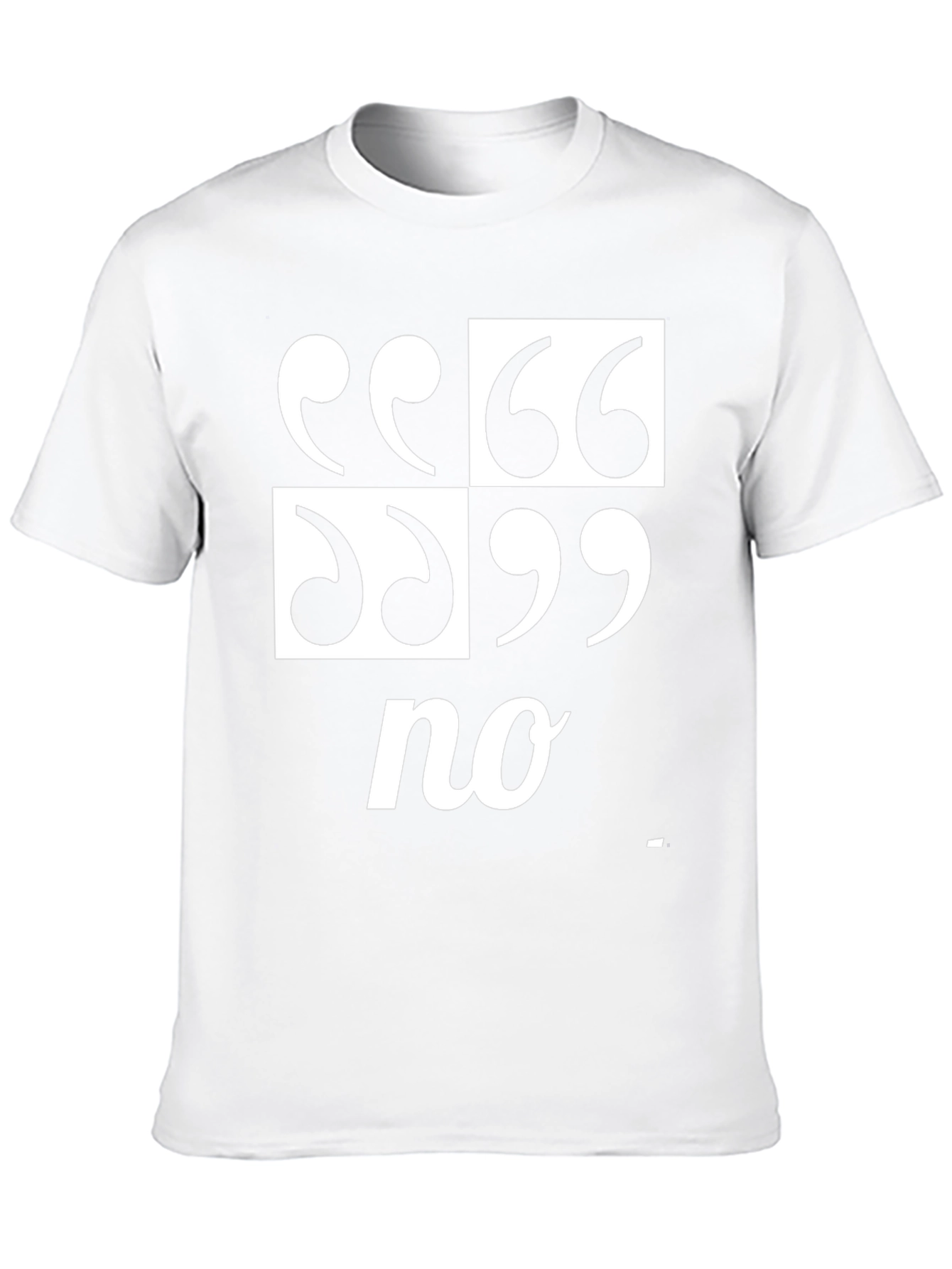 Quotation No Graphic Tee - Black