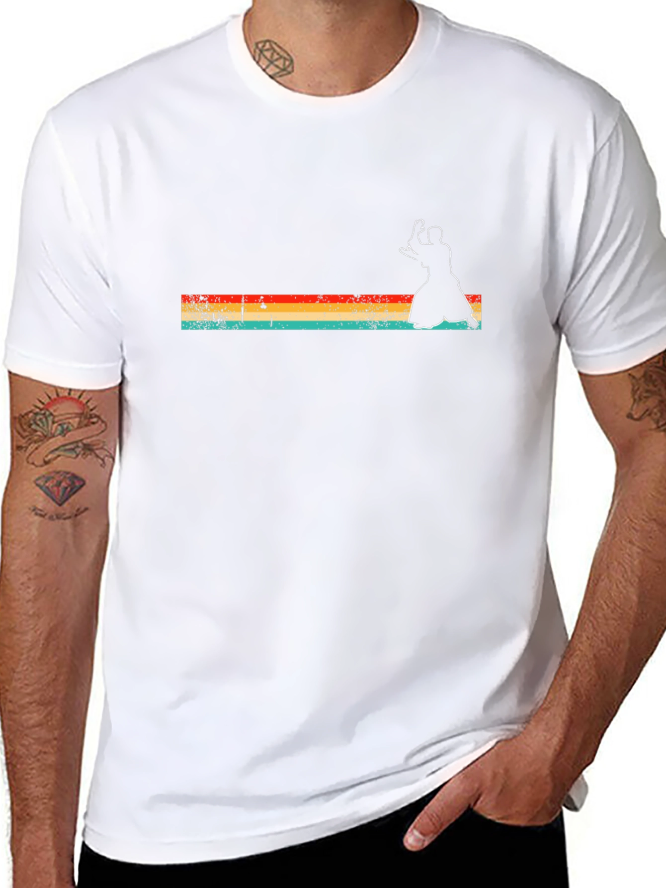 Retro Kendo Silhouette T-Shirt