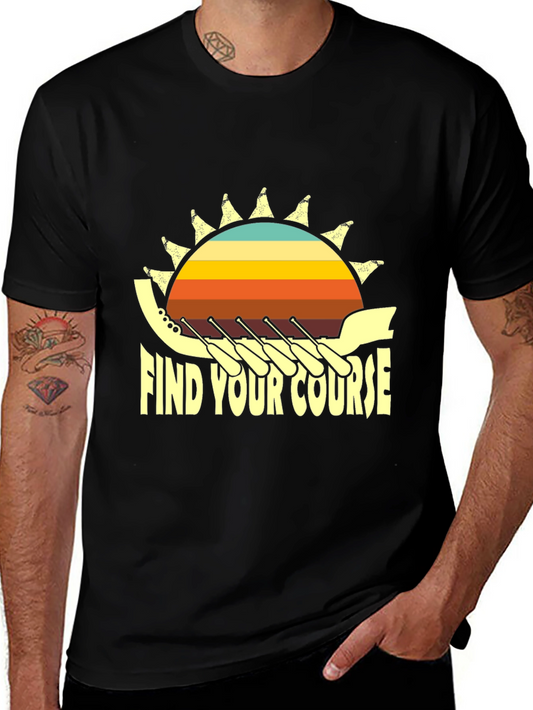 Find Your Course Rowing T-Shirt