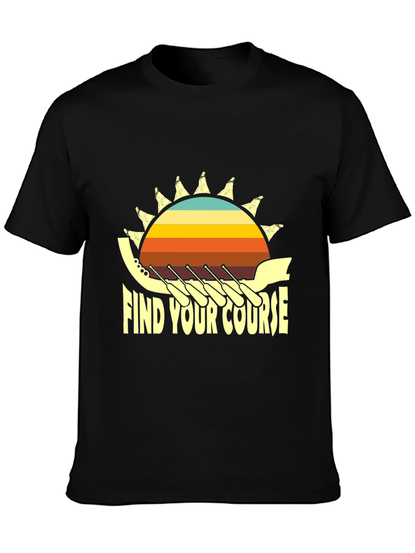 Find Your Course Rowing T-Shirt