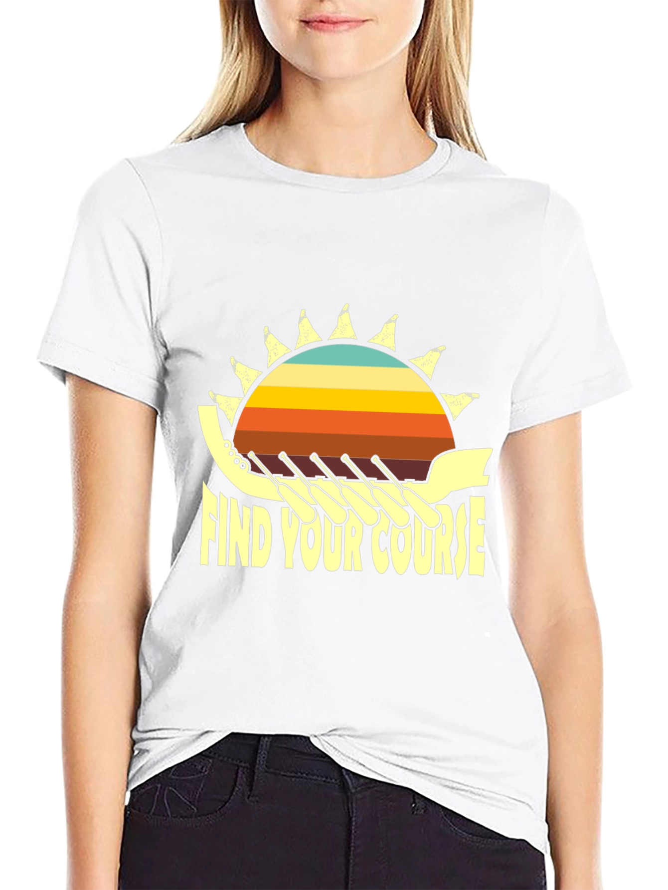 Find Your Course Rowing T-Shirt