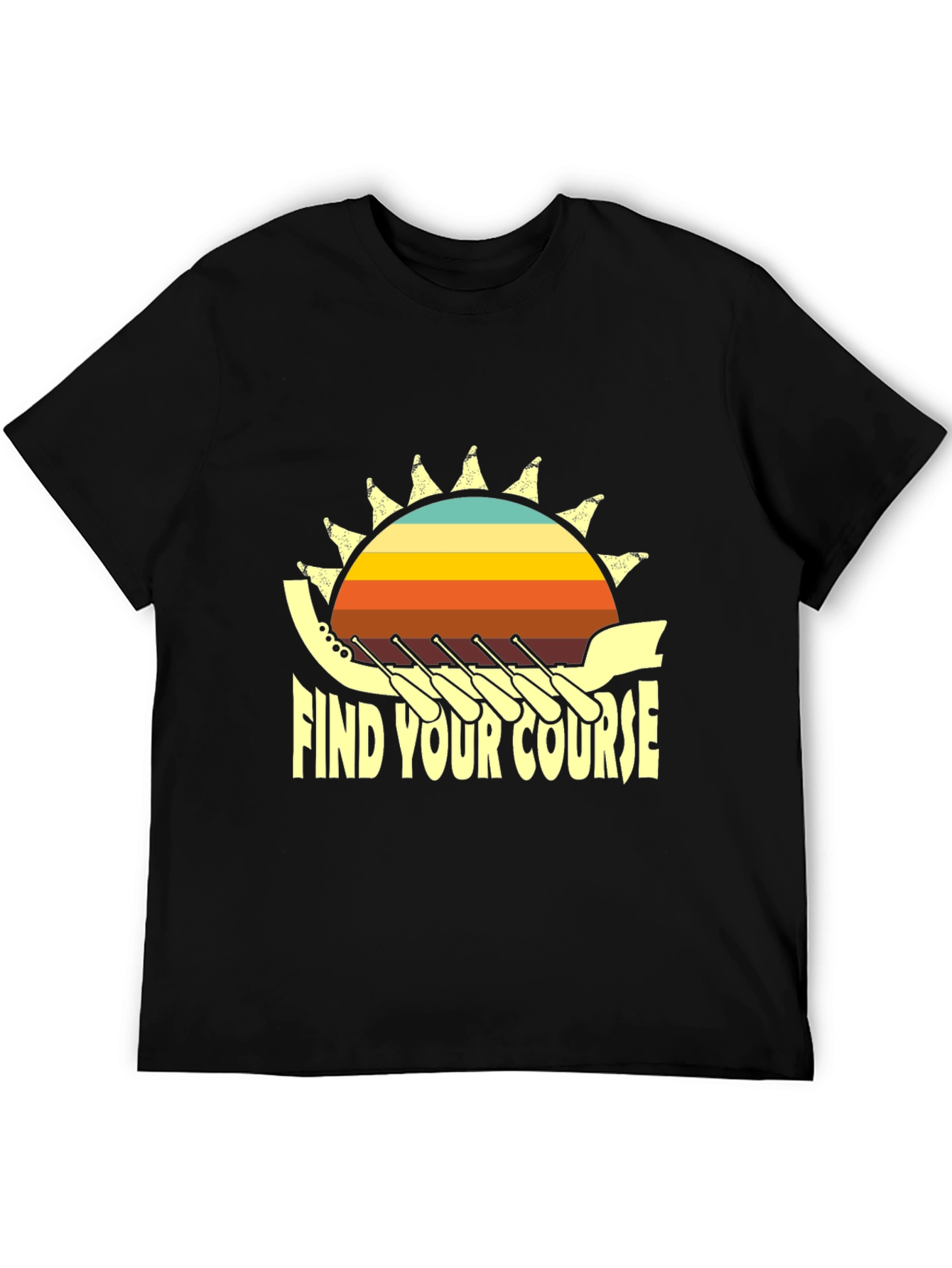 Find Your Course Rowing T-Shirt