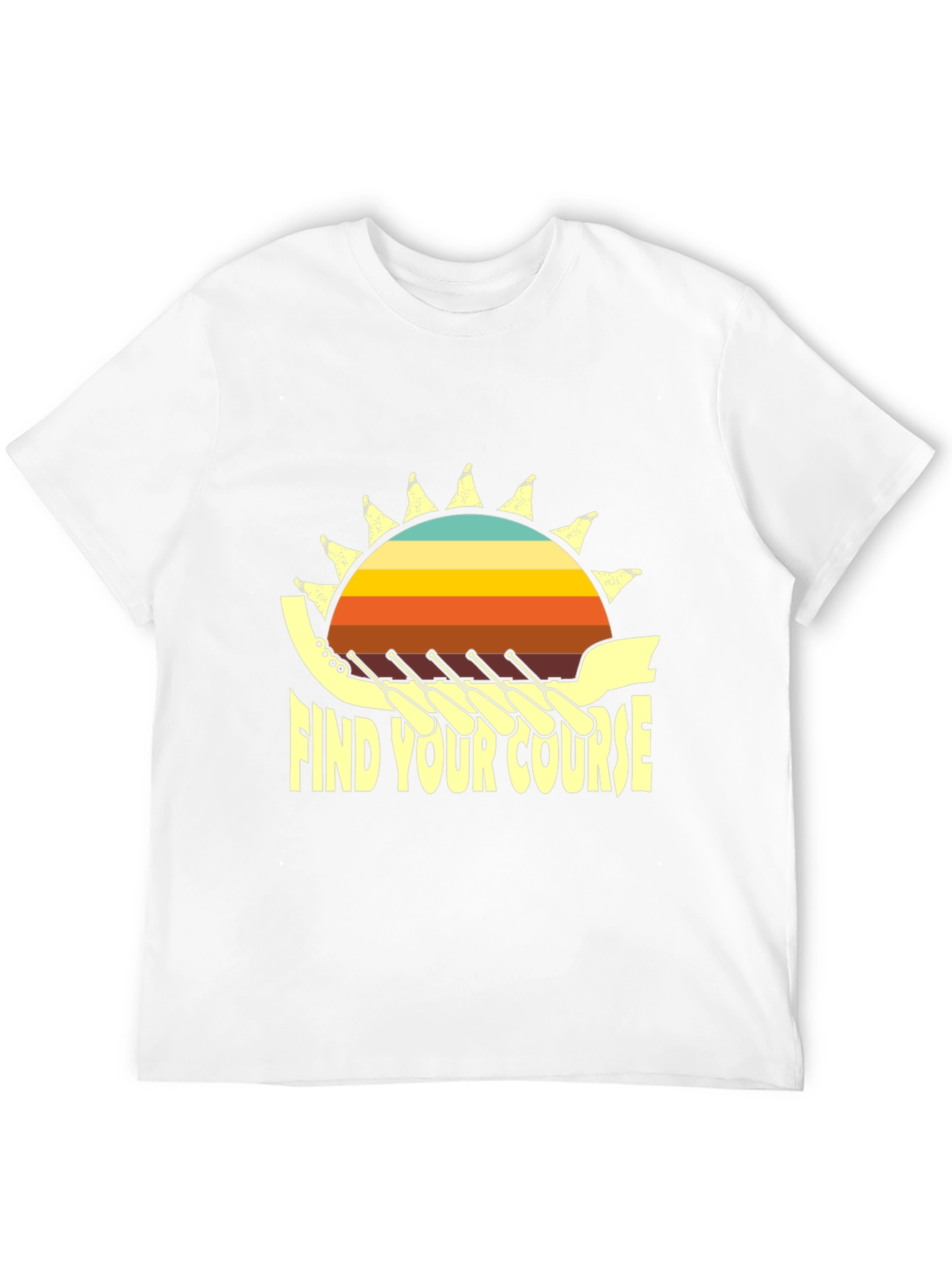 Find Your Course Rowing T-Shirt